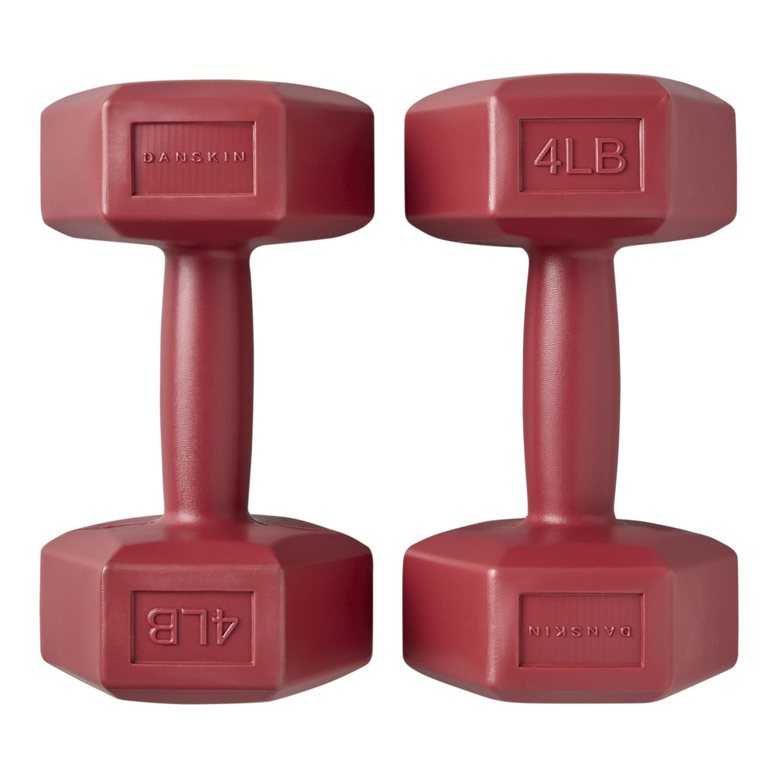 Danskin 4 lb Dumbbells, Pair, Weight, Home Gym Overhead_Flat