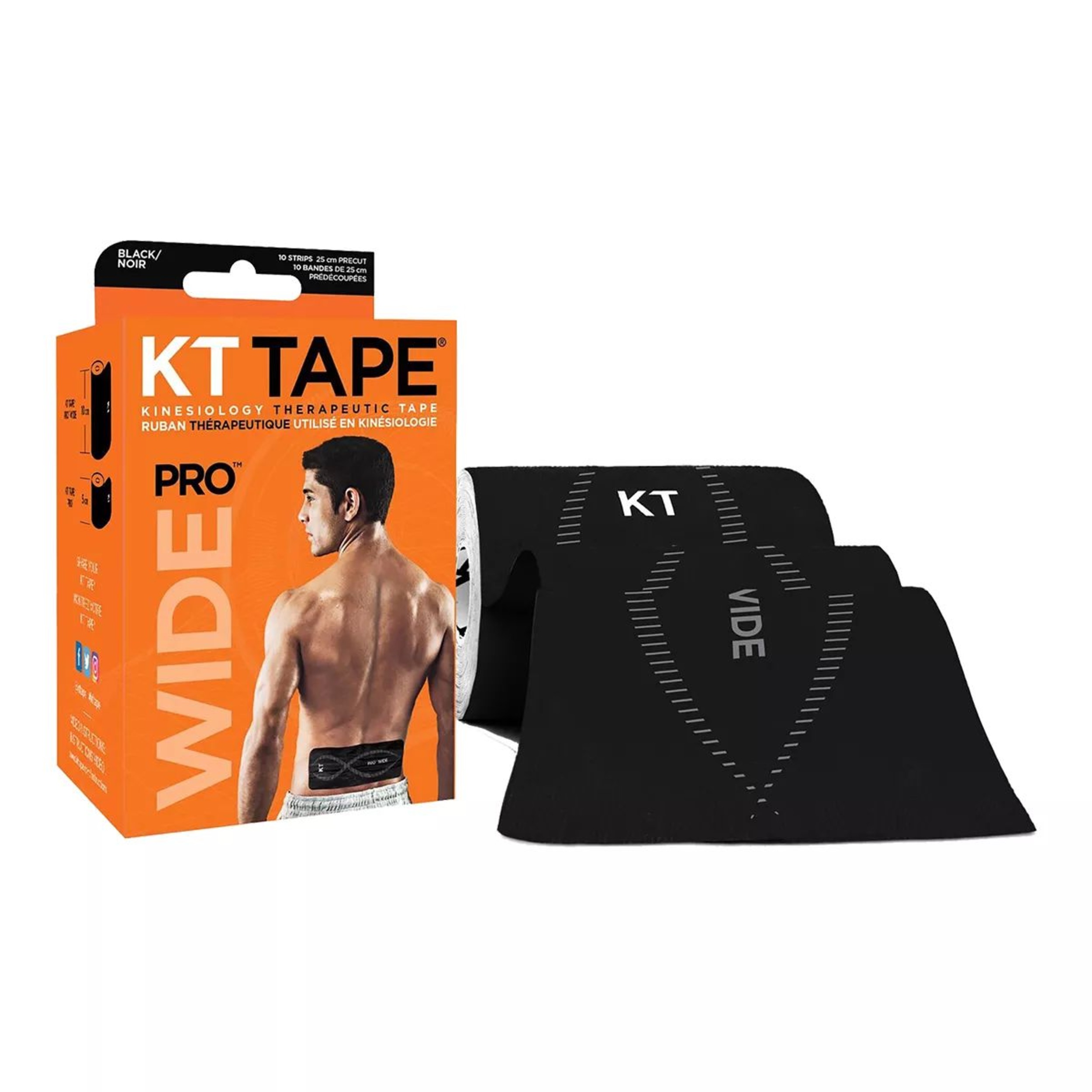 KT Tape Pro Wide Pre-Cut Support Strips