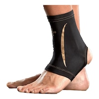 Tommie Copper Compression Ankle Sleeve - Black Front_Angled_Left