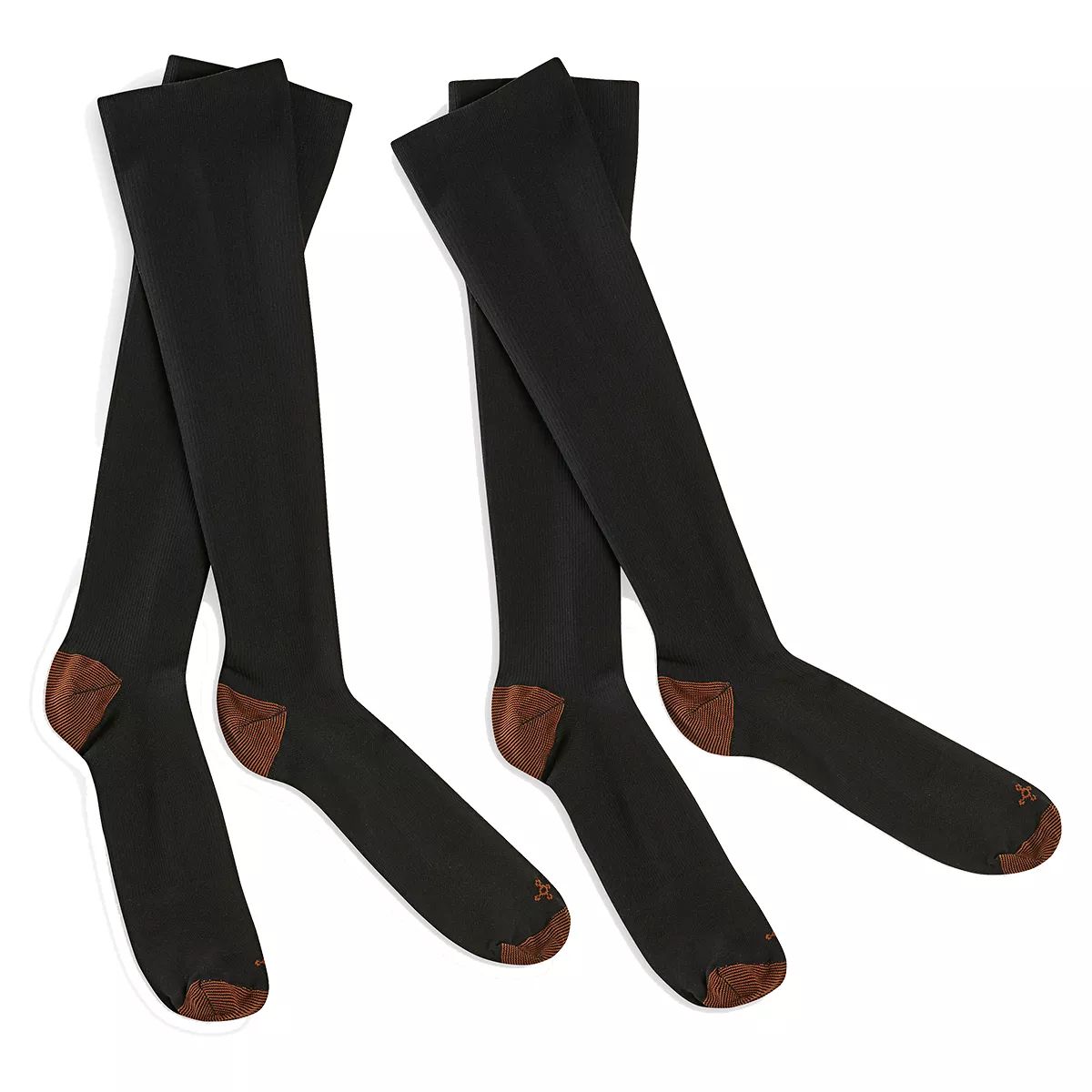 Image of Tommie Copper Compression Socks 2 Pack - Black