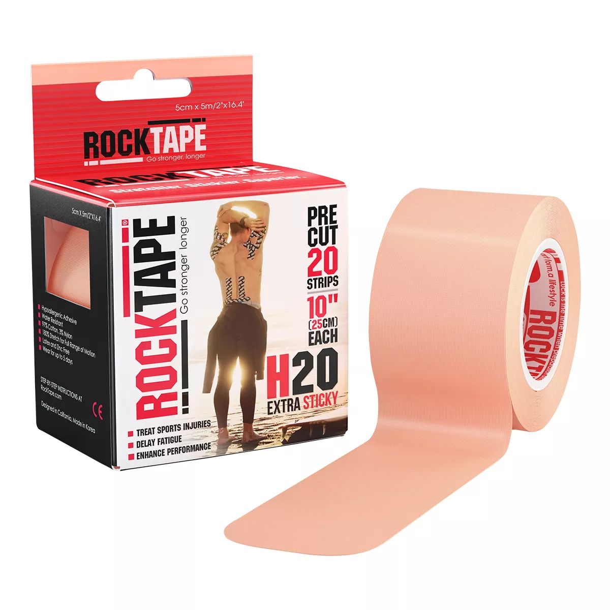 Rocktape Standard H20 Precut Tape