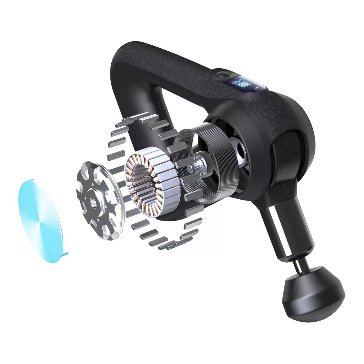 Theragun PRO Percussive Therapy Device Front_Angled_Right