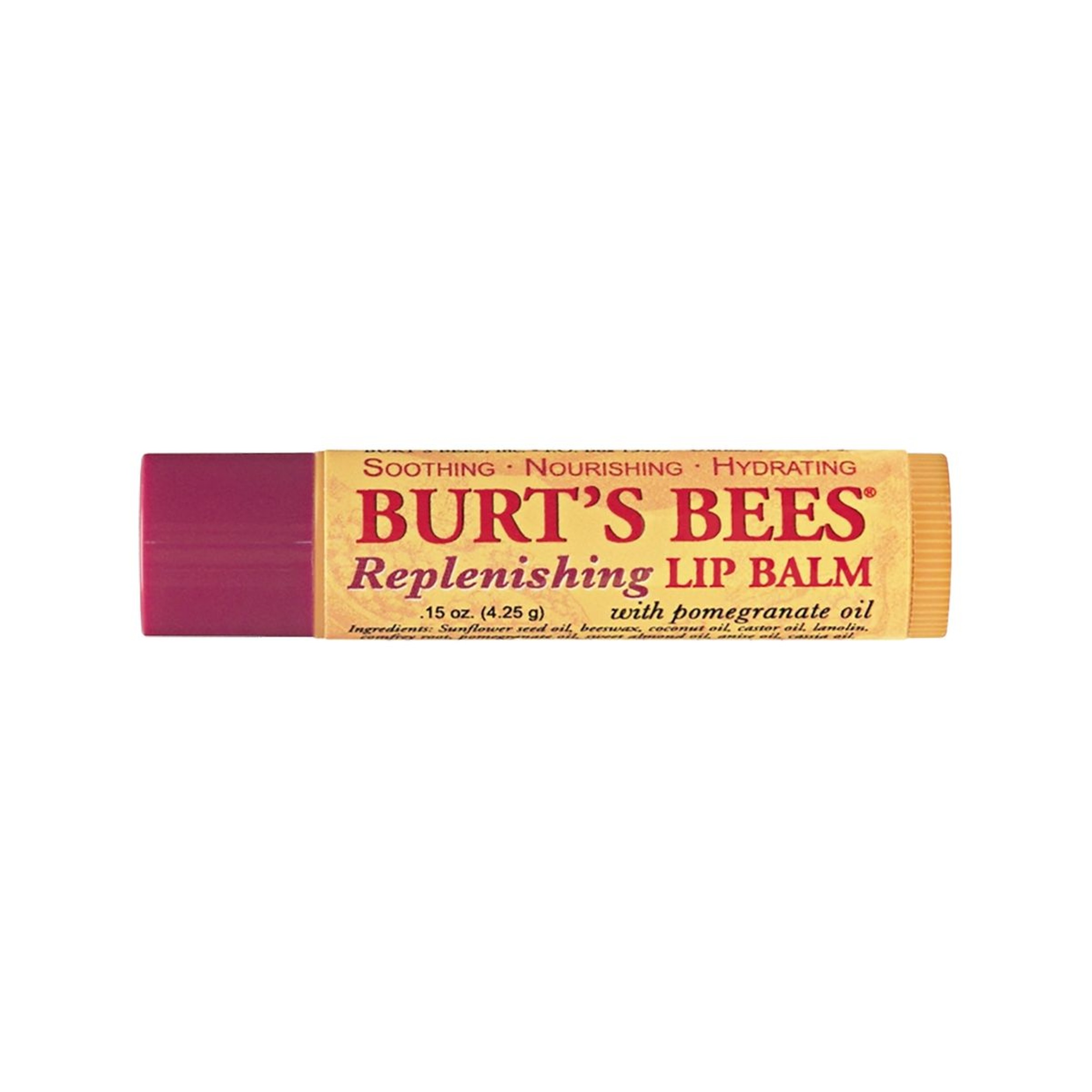 Burt’s Bees 100% Natural Moisturizing Lip Balm Tube Pomegranate