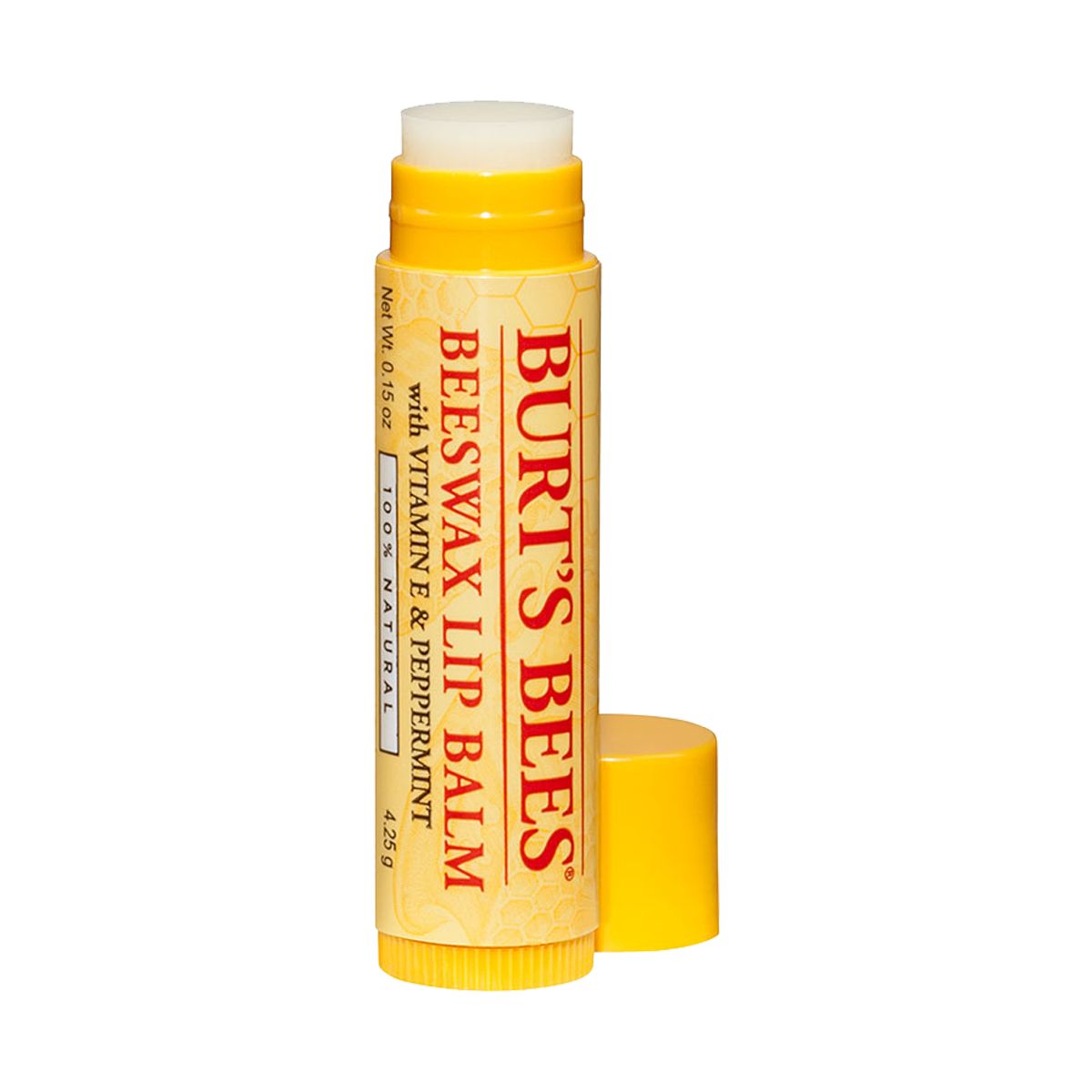 Burt’s Bees Beeswax 100% Natural Moisturizing Lip Balm - 1 Tube