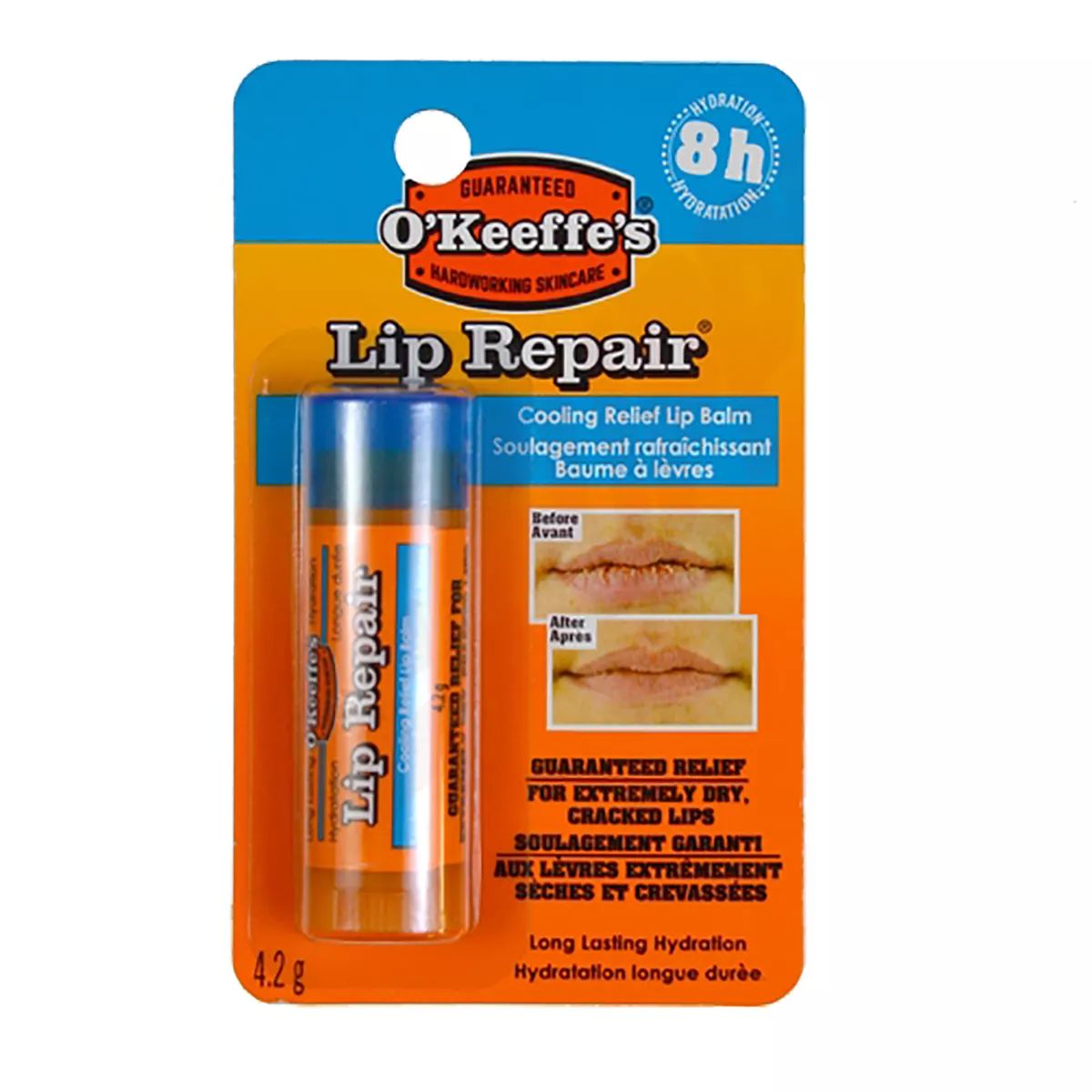 O'Keeffe's Cooling Lip Repair for Dry Cracked Lips Front_Flat