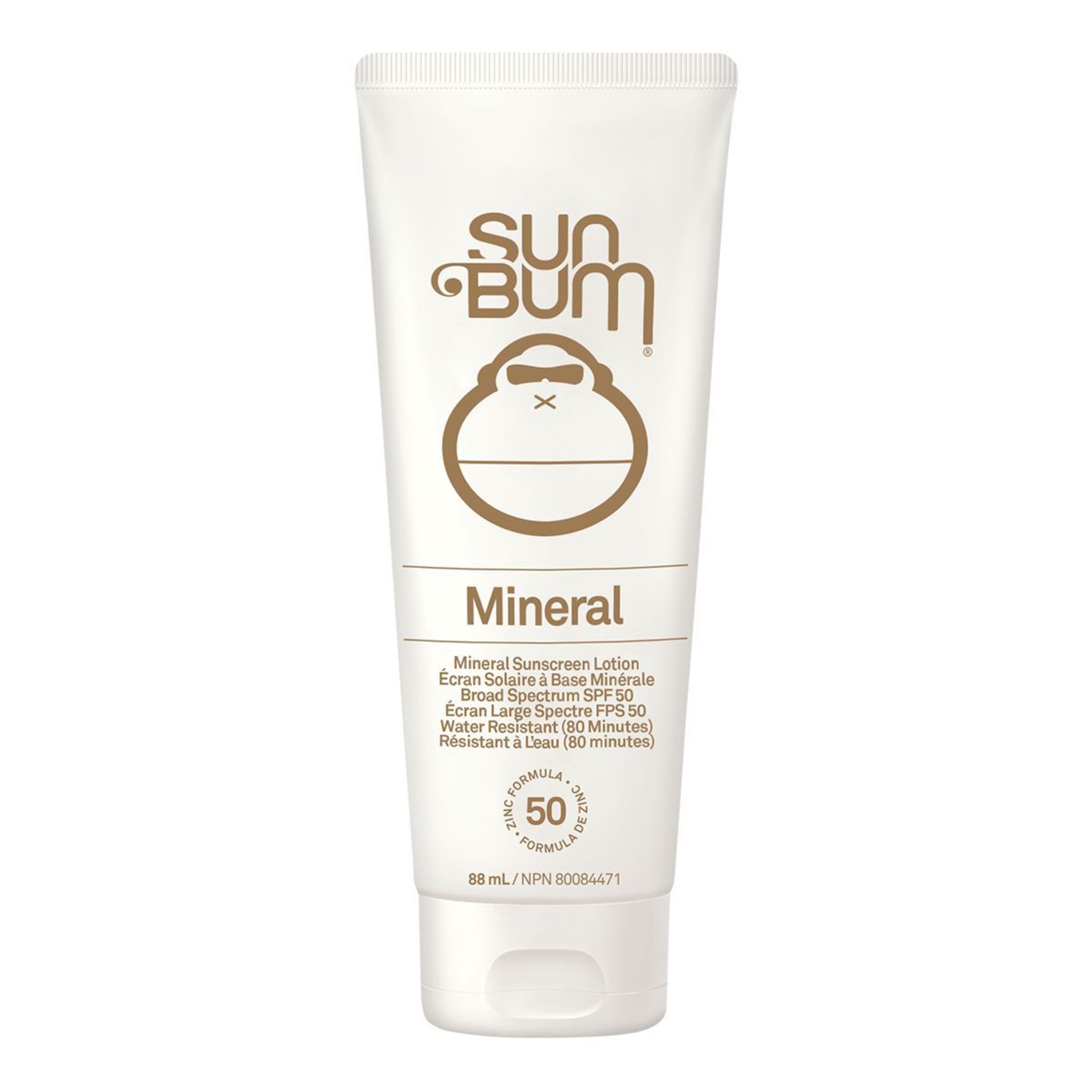 Sun Bum Mineral Sunscreen 3 oz Tube Front_Flat