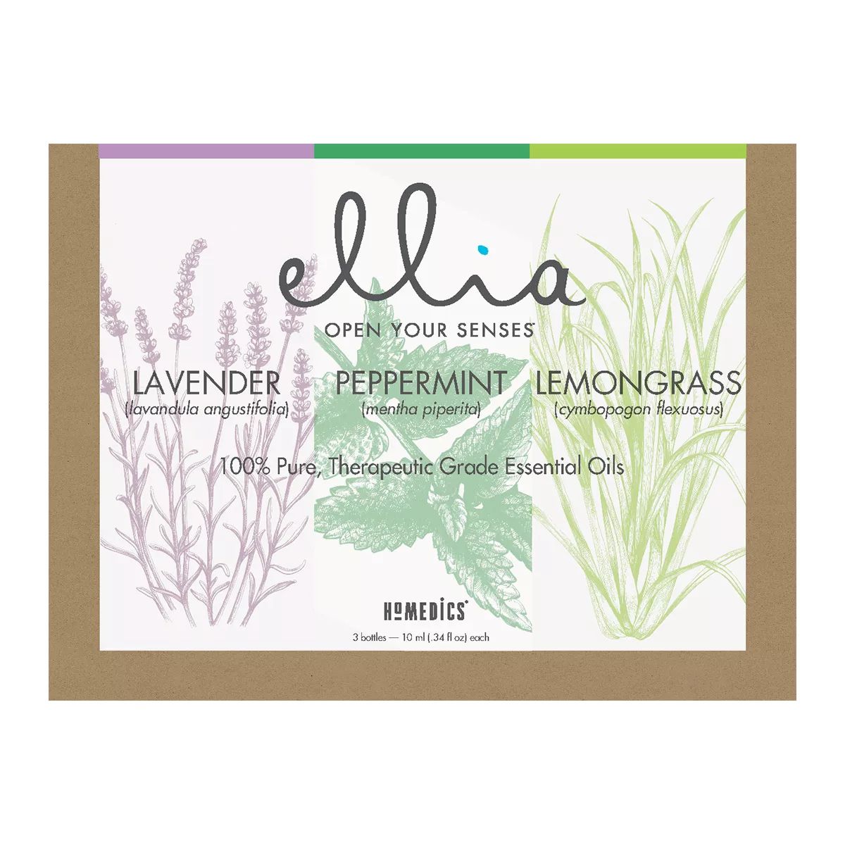 Ellia Single Note Essential Oil - 3 Pack Front_Flat