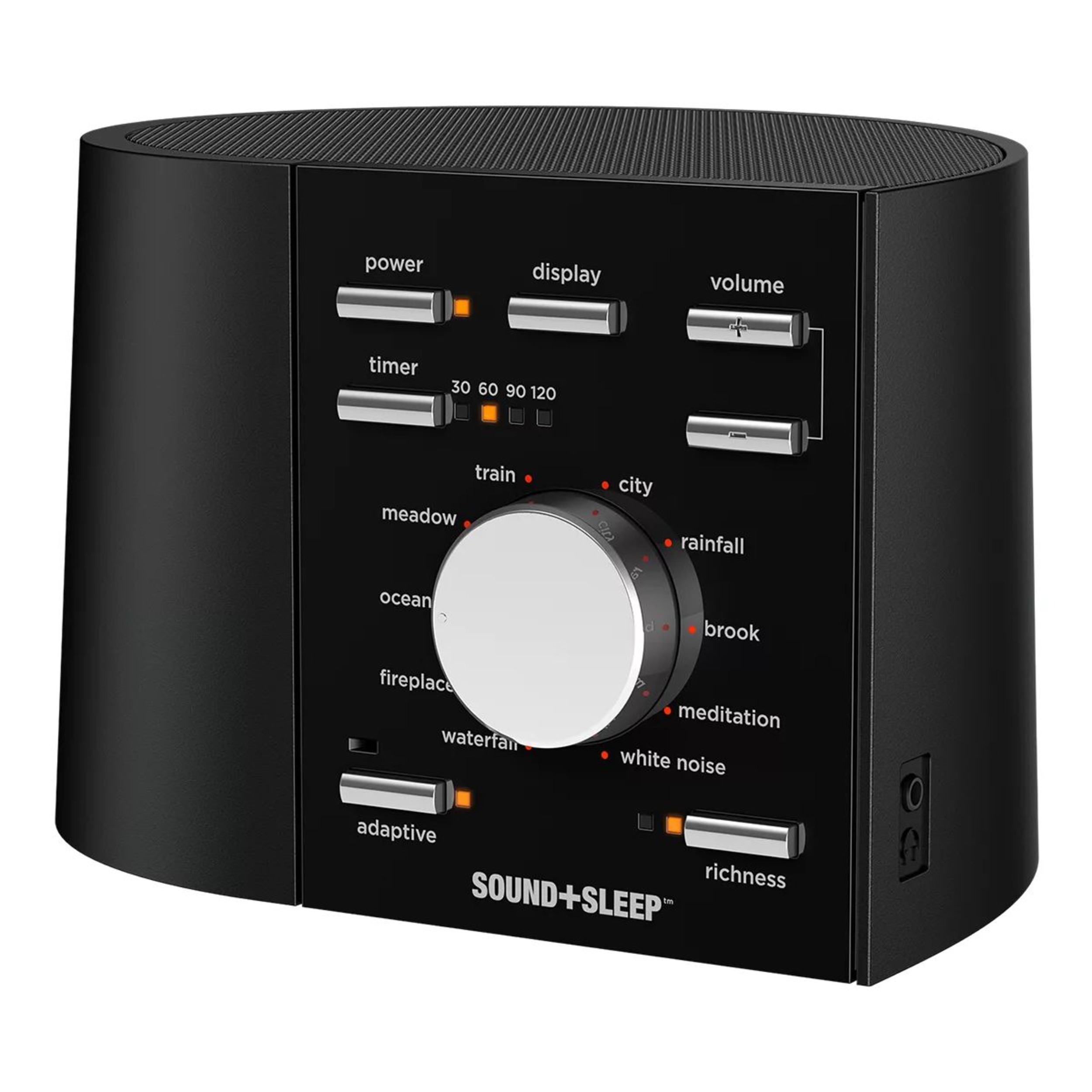 Sound + Sleep Sound Machine Front_Angled_Left