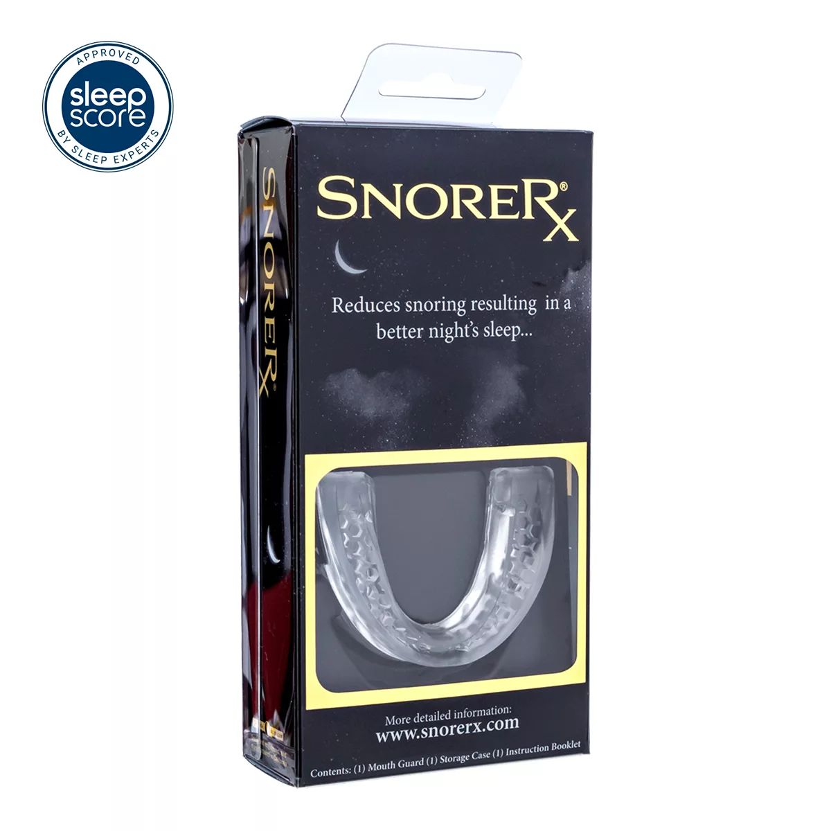 Snore RX Adjustable Mouthpiece Front_Three_Fourths_Angled_Right