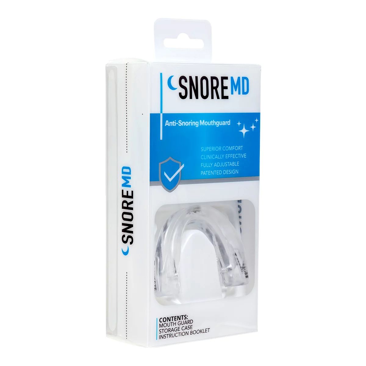 SnoreMD Adjustable Mouthpiece Front_Three_Fourths_Angled_Right