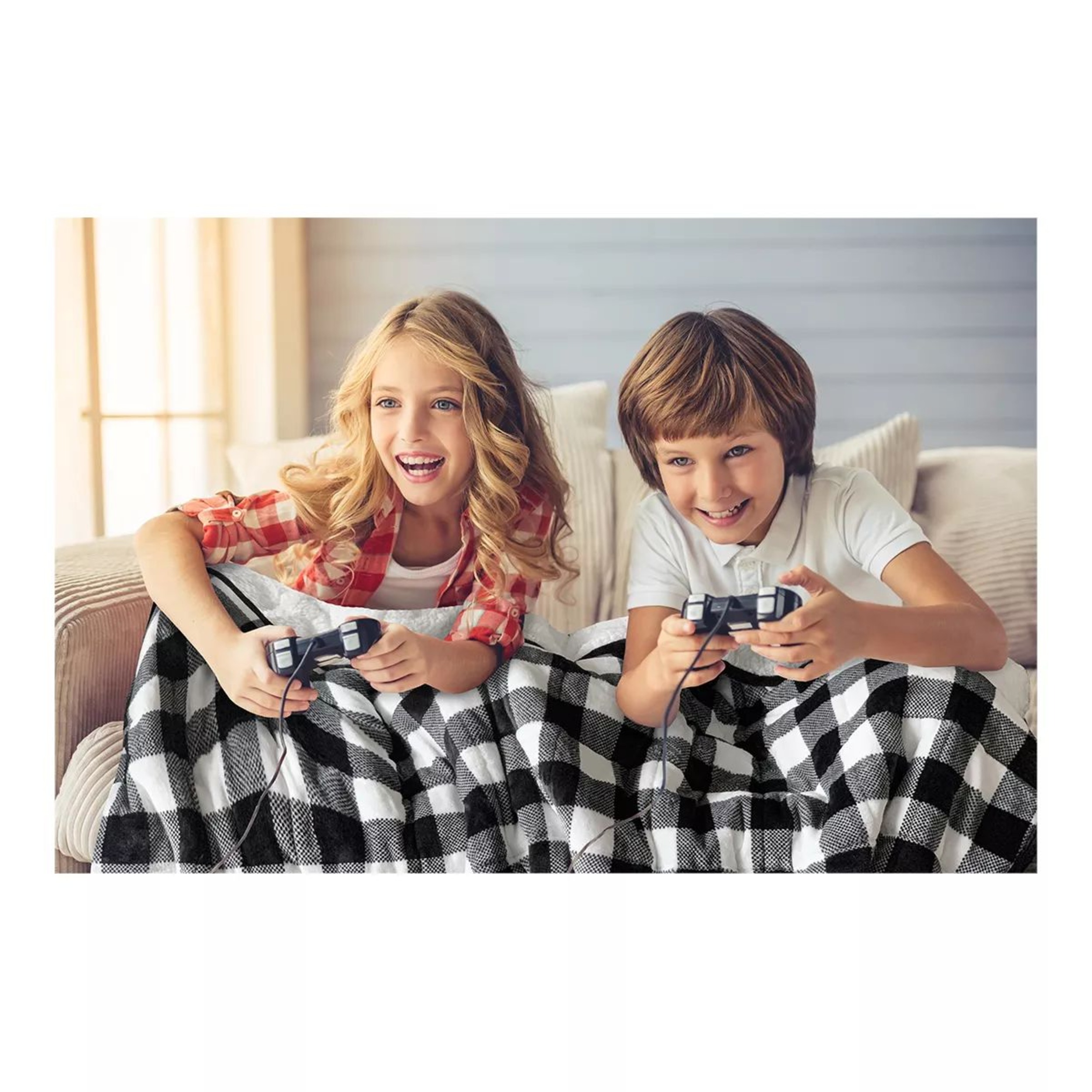 Pur Serenity Kids Applique Reversible Velvet to Sherpa 6lb Weighted