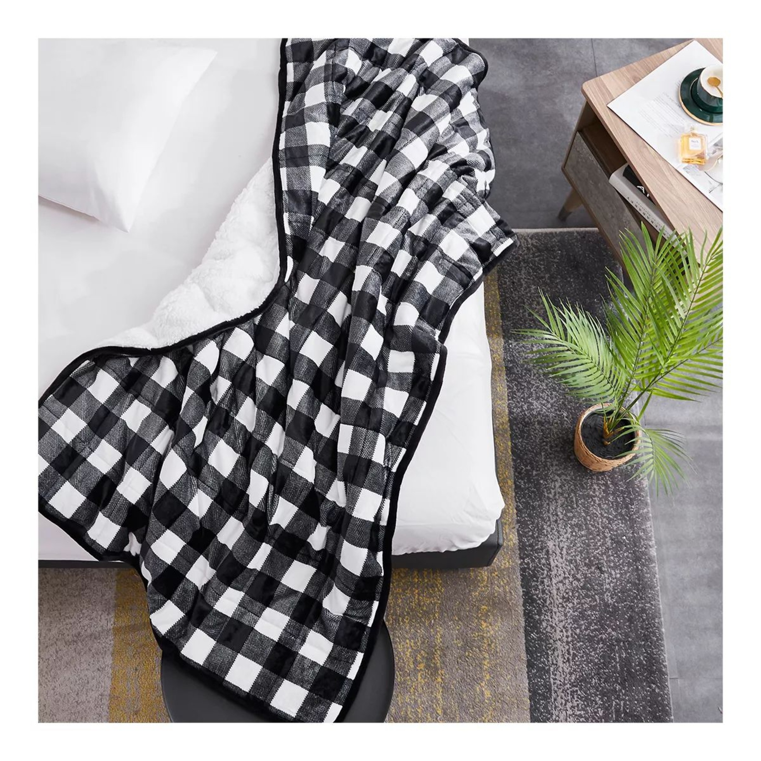 Pur Serenity Kids Applique Reversible Velvet to Sherpa 6lb Weighted