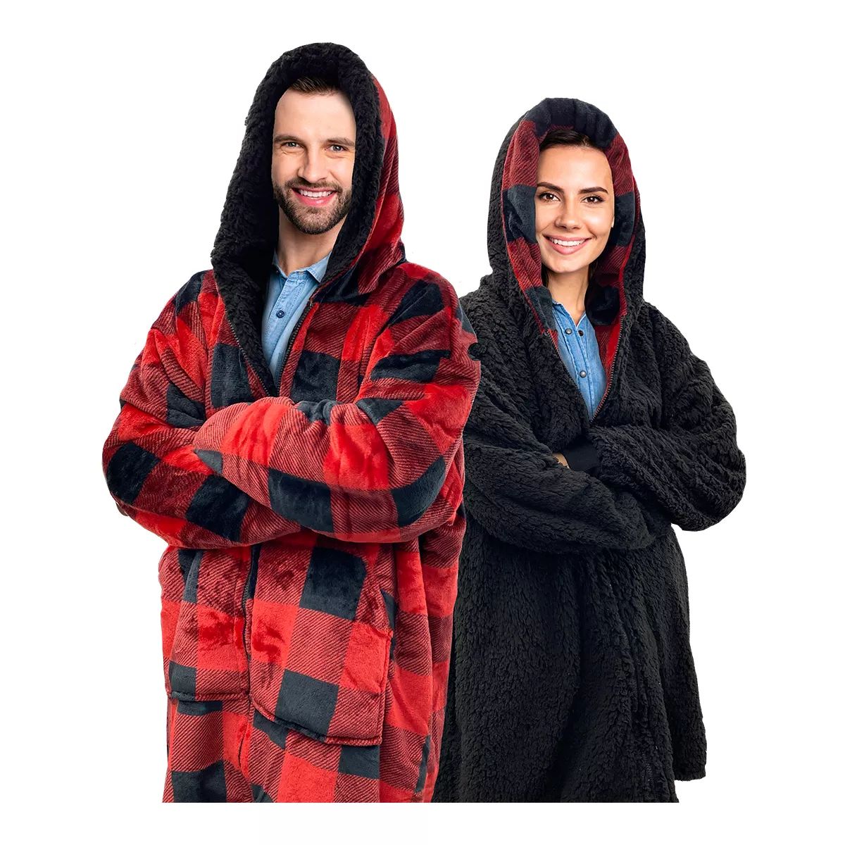 Pur Serenity Reversible Sherpy Oversized Sweatshirt