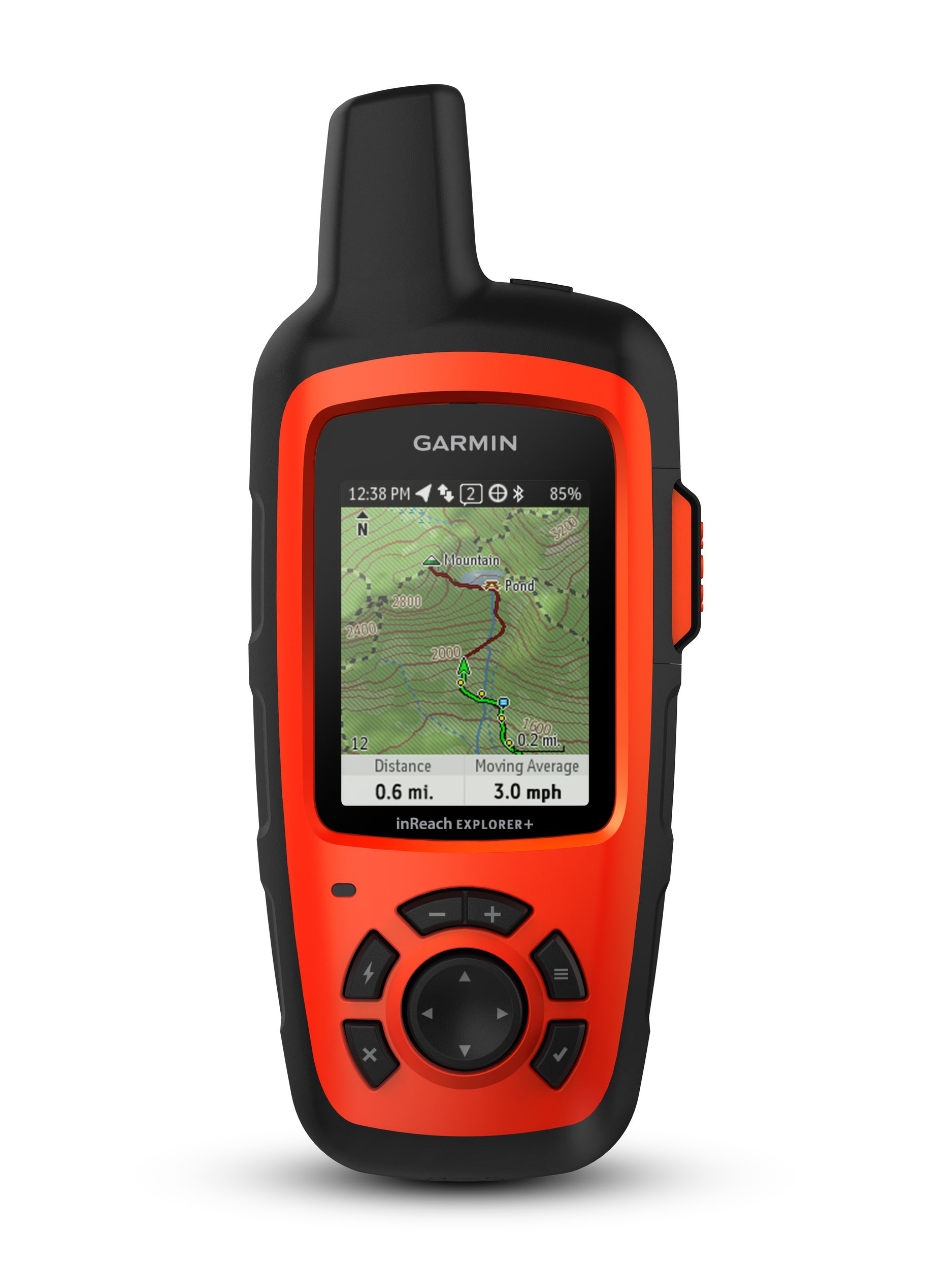 Garmin inReach Explorer+ Satellite Communicator and GPS Front_Flat