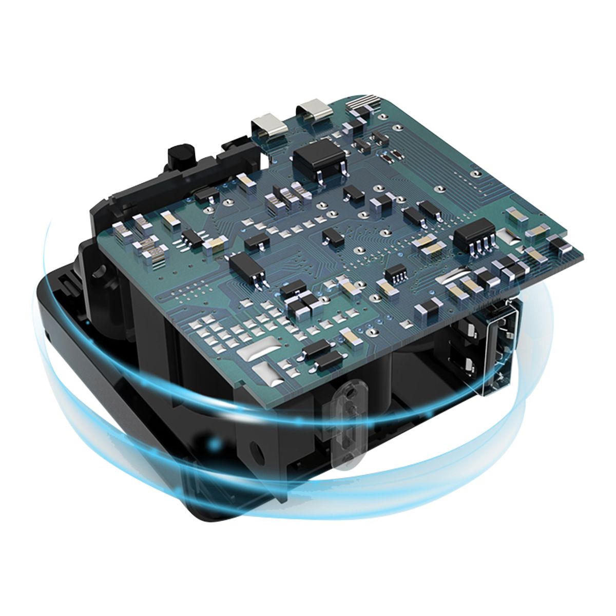 Anker PowerPort+ 1 with Quick Charge 3.0 Overhead_Plunge