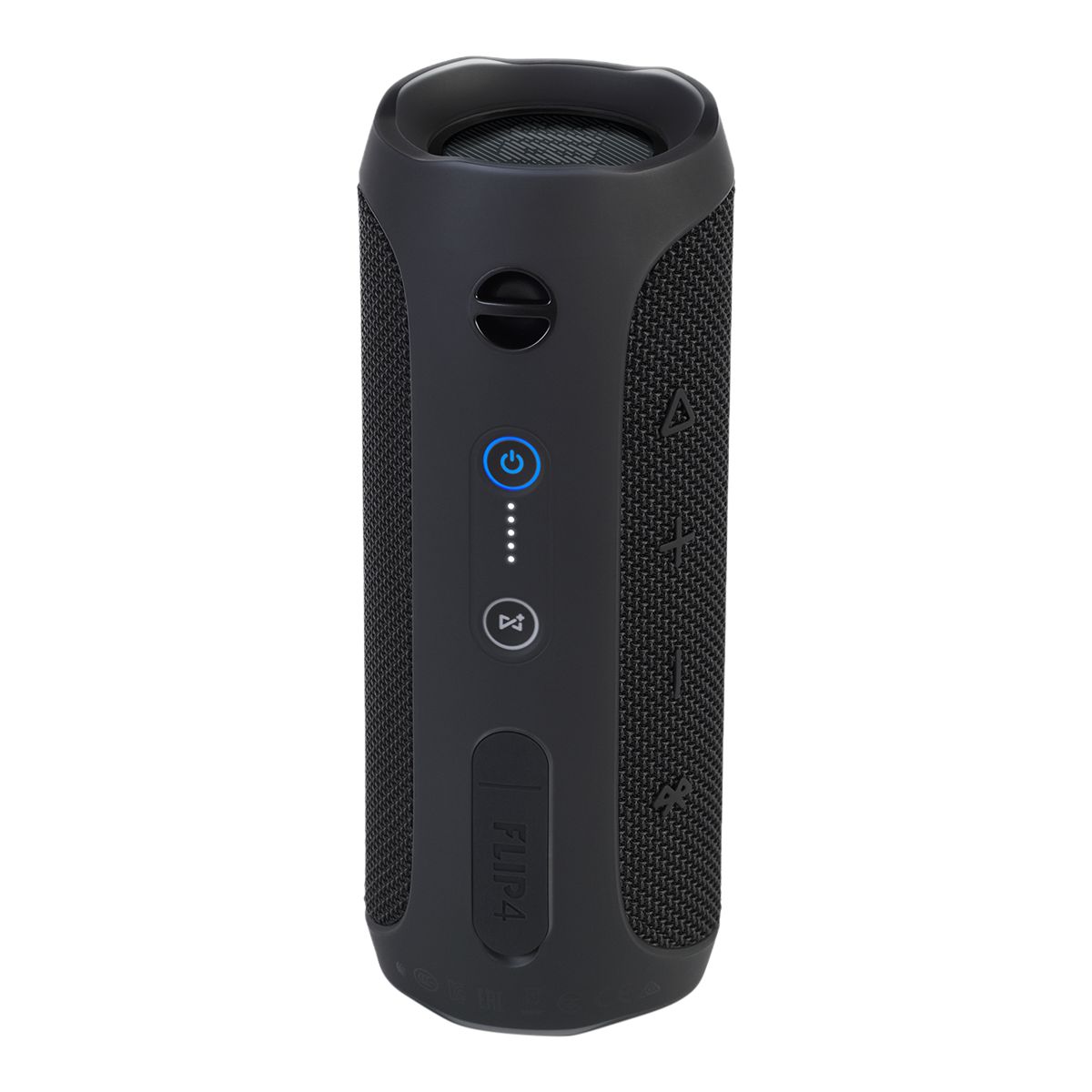 JBL Flip 4 Portable Bluetooth Speaker - Black Back_Angled_Right