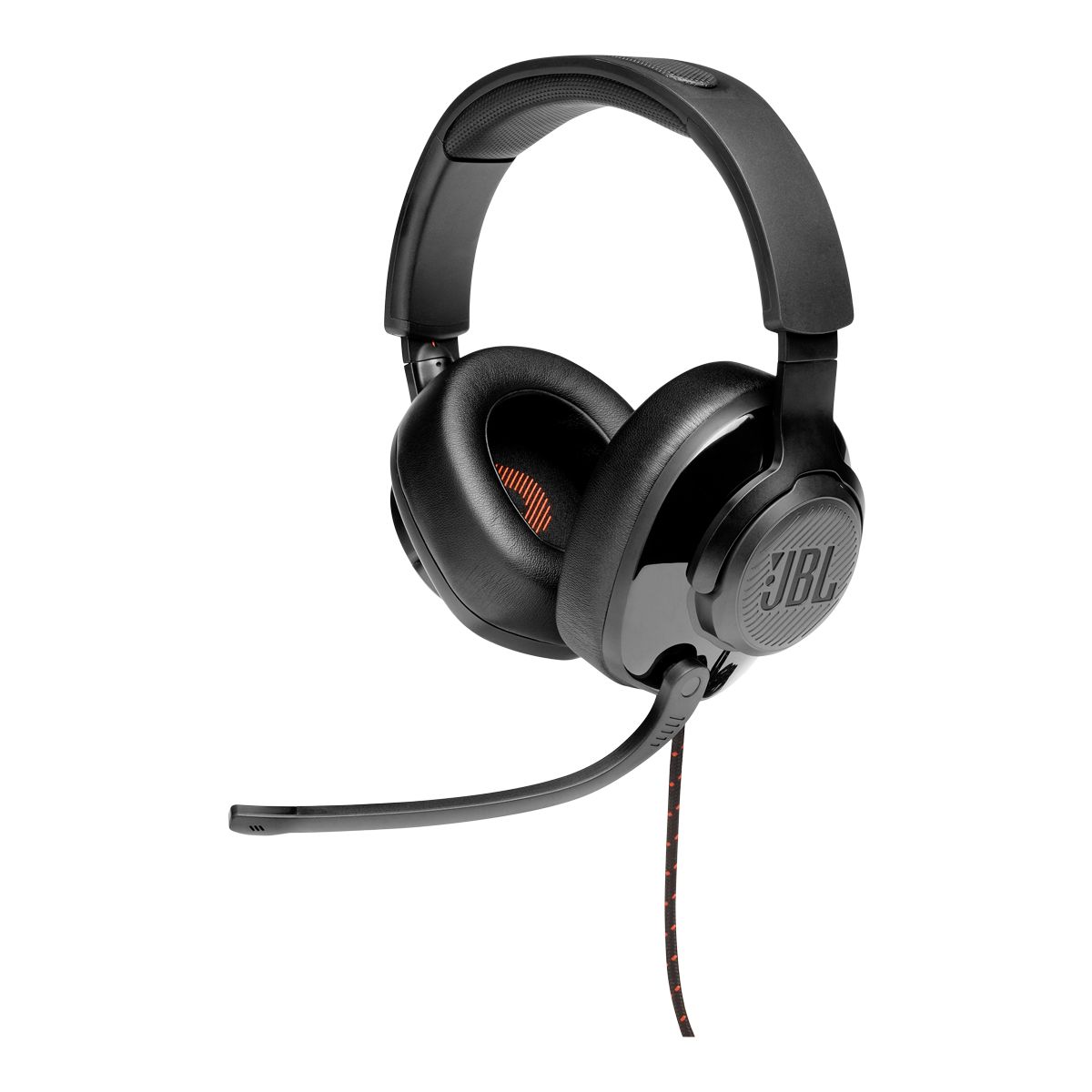 JBL Quantum 300 Wired Over Ear Foldable Headset Front_Angled_Left