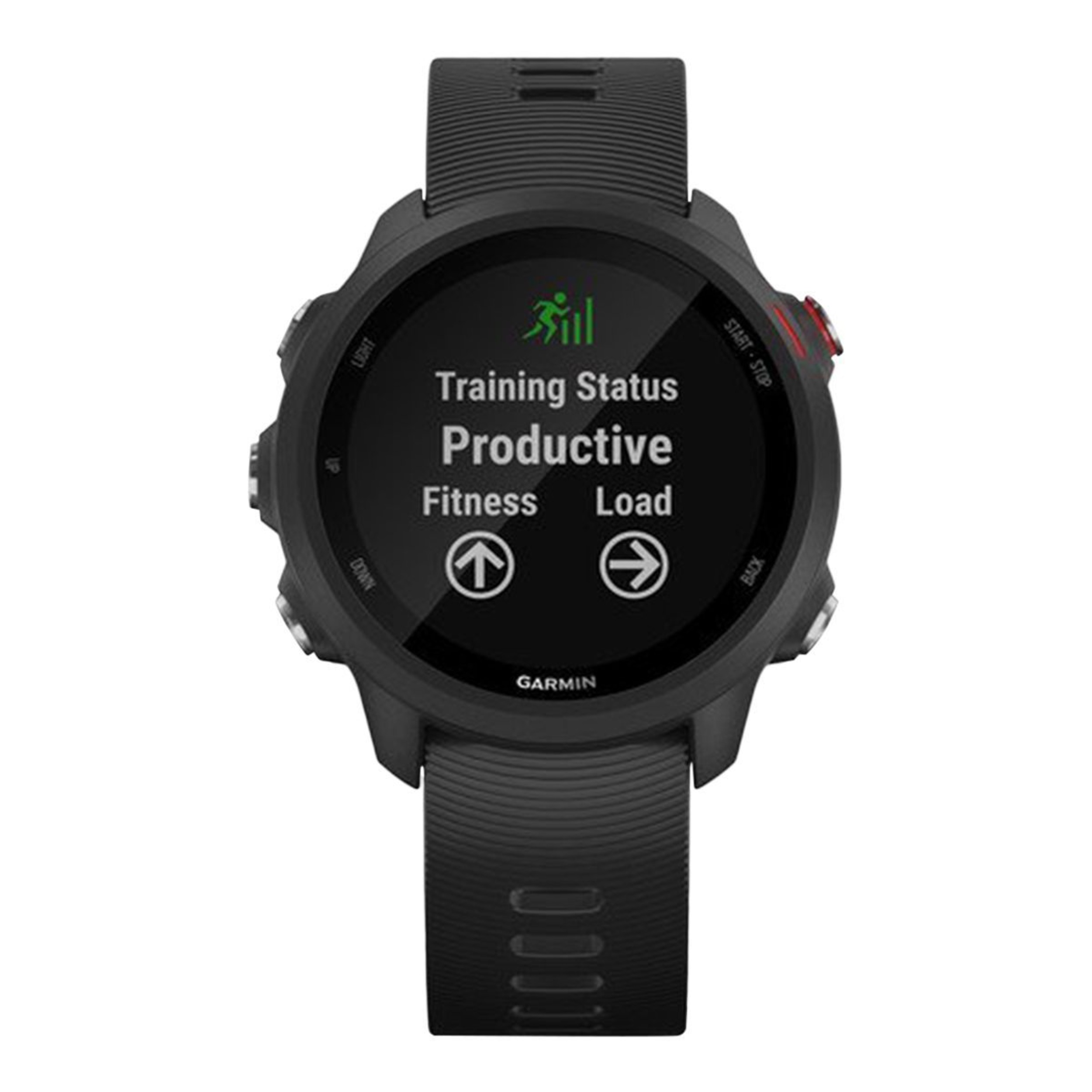 Garmin Forerunner 245 GPS Music Running Watch - Black Front_Flat