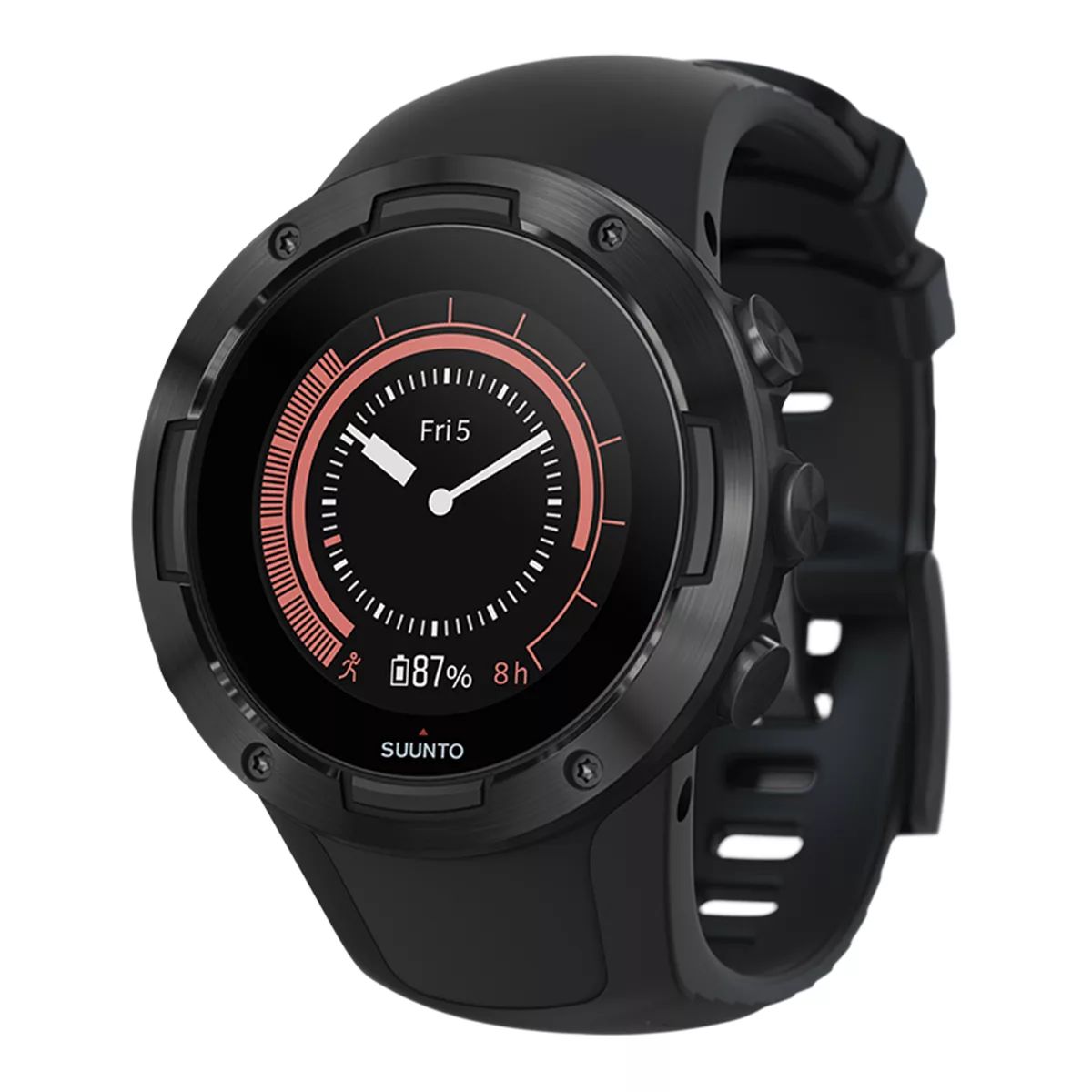 Suunto 5 Fitness Watch, 33.02mm, Hiking, Lightweight, GPS Front_Angled_Left