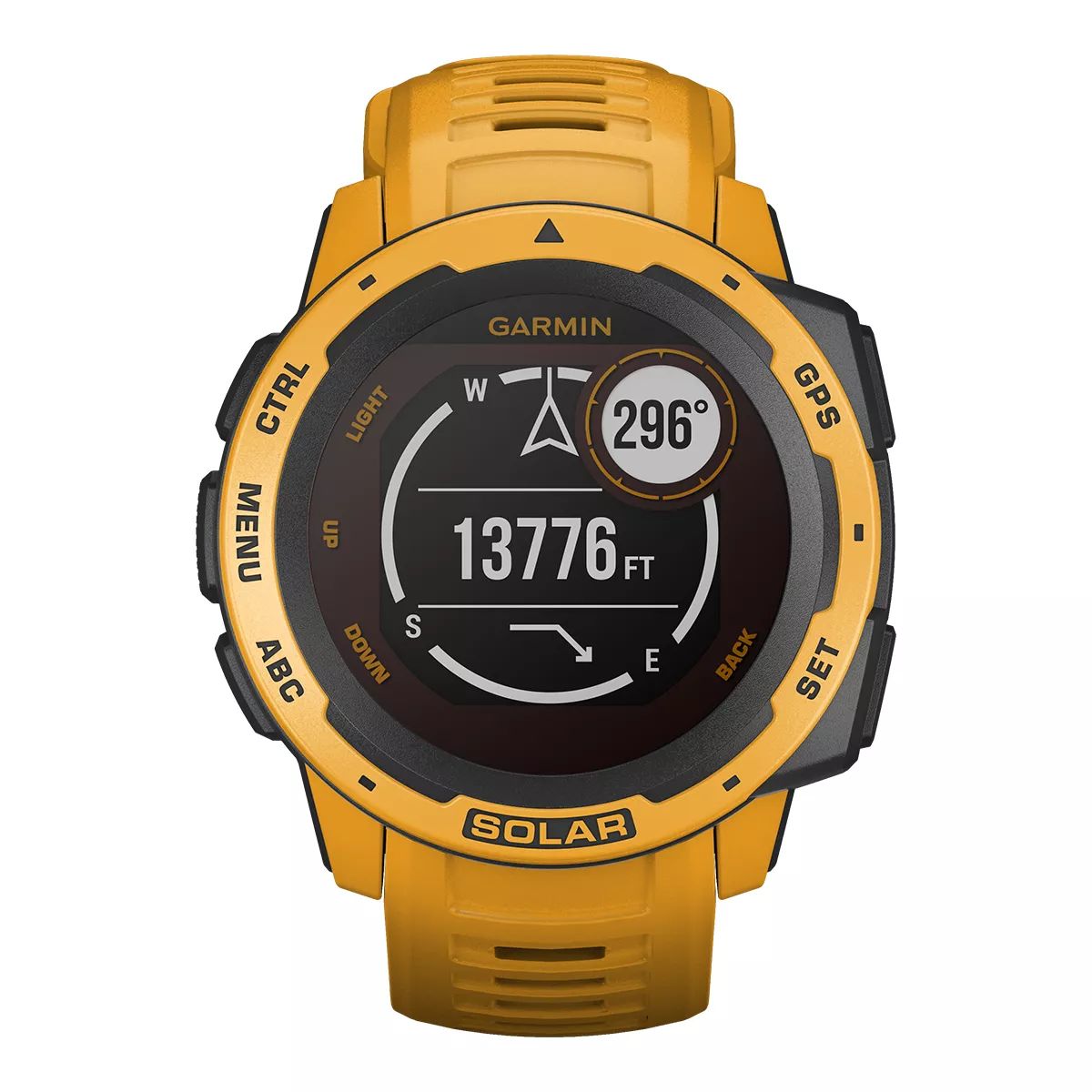 Garmin Instinct Solar-Powered Rugged Outdoor Smart Watch, 32.258mm, Heart Rate Monitor, GPS