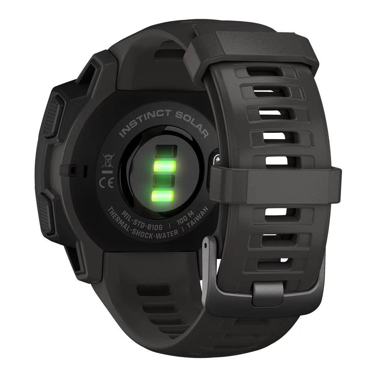 Garmin Instinct Solar-Powered Rugged Outdoor Smart Watch, 32.258mm, Heart Rate Monitor, GPS