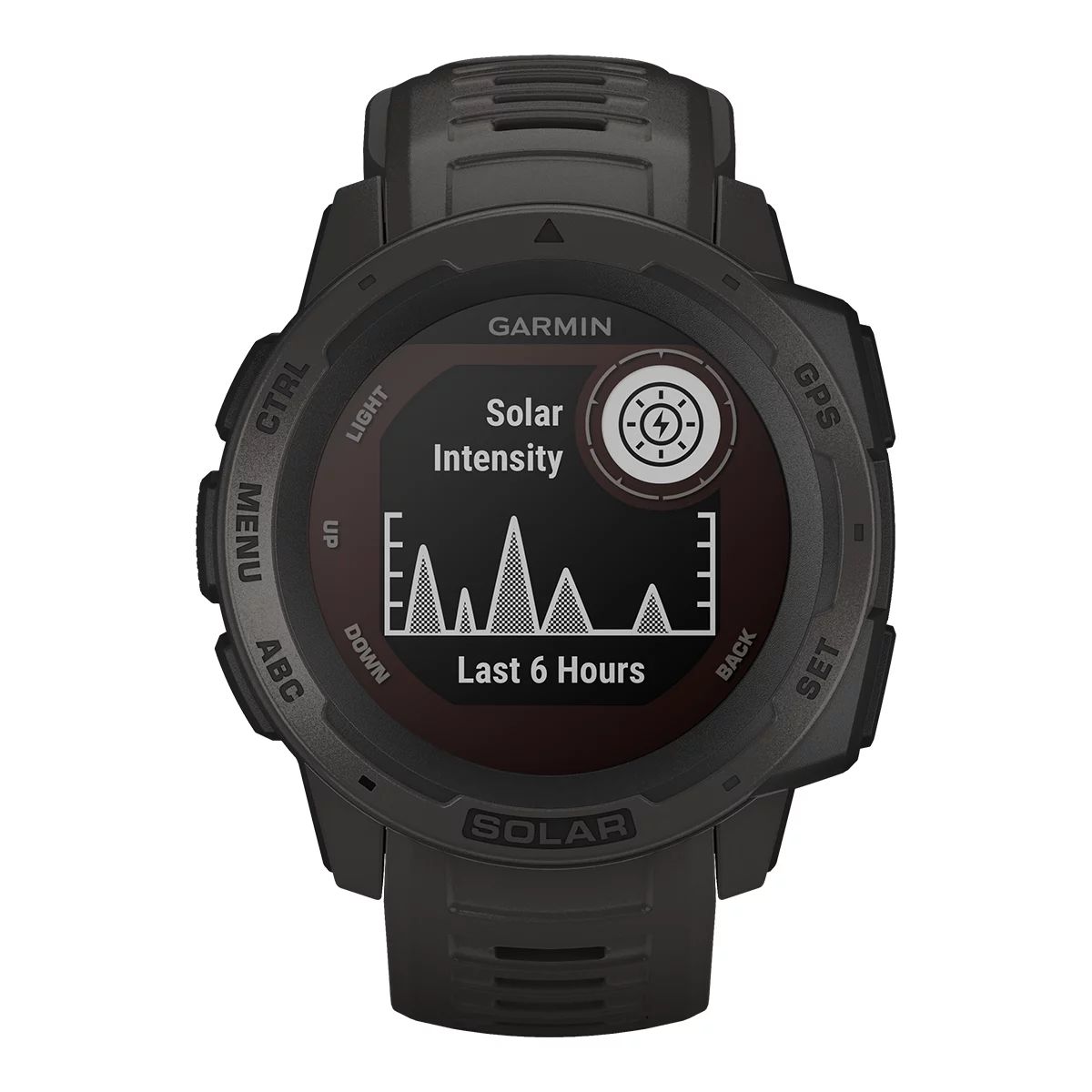 Garmin Instinct Solar-Powered Rugged Outdoor Smart Watch, 32.258mm, Heart Rate Monitor, GPS