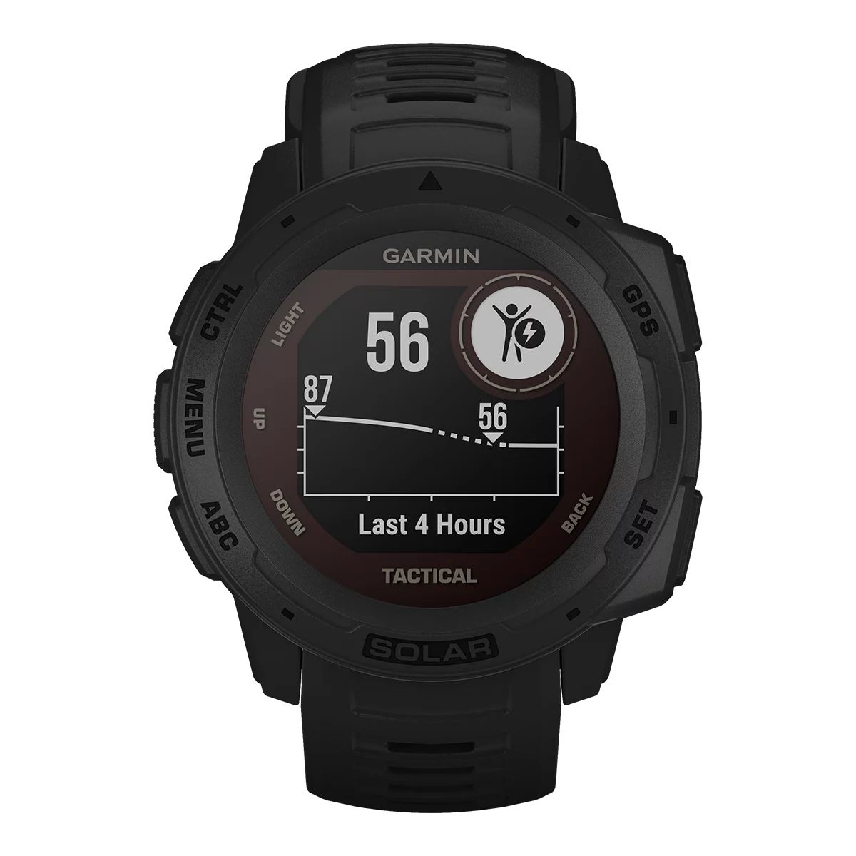 Garmin Instinct Solar Tactical Fitness Watch with Heart Rate Monitoring