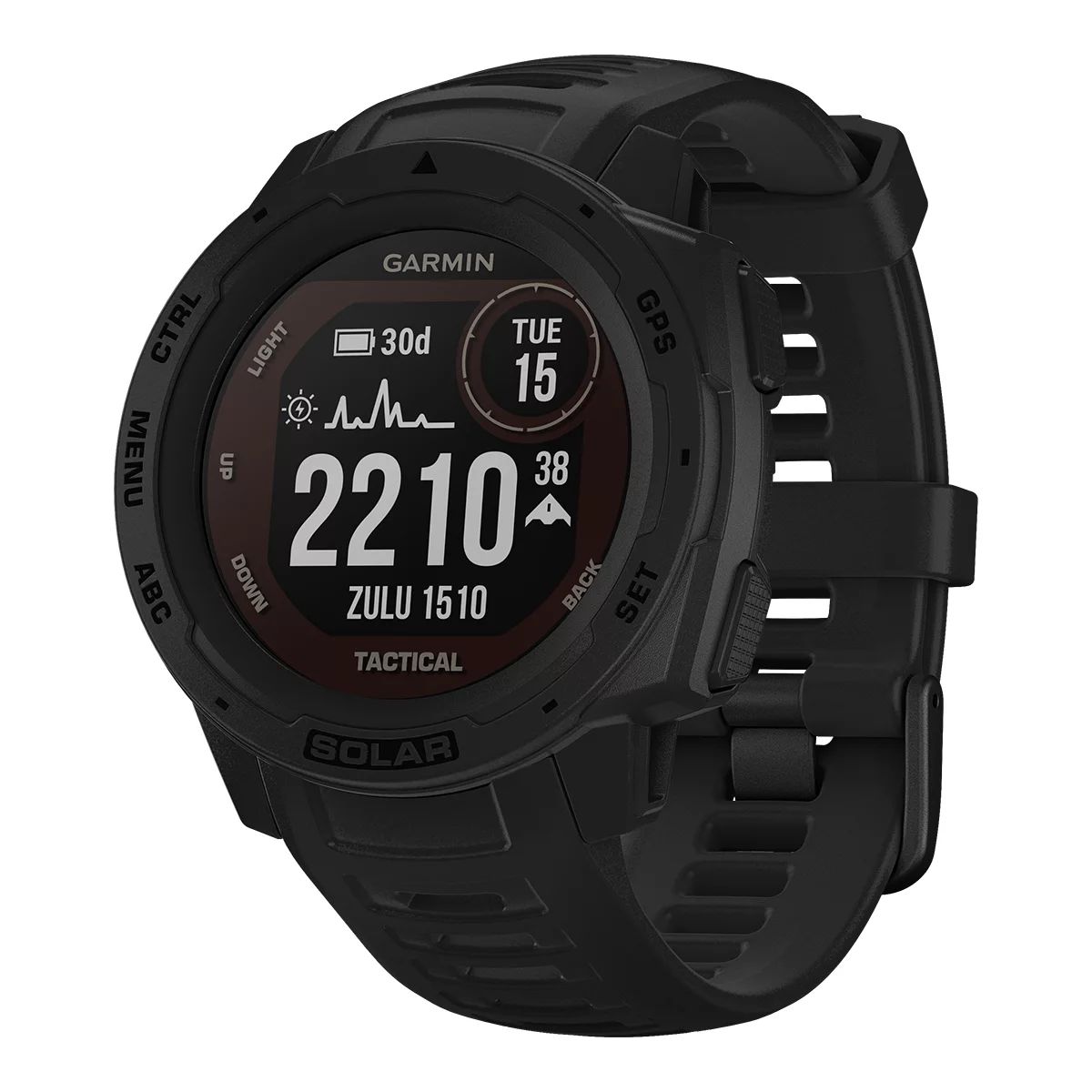 Garmin Instinct Solar Tactical Fitness Watch with Heart Rate Monitoring
