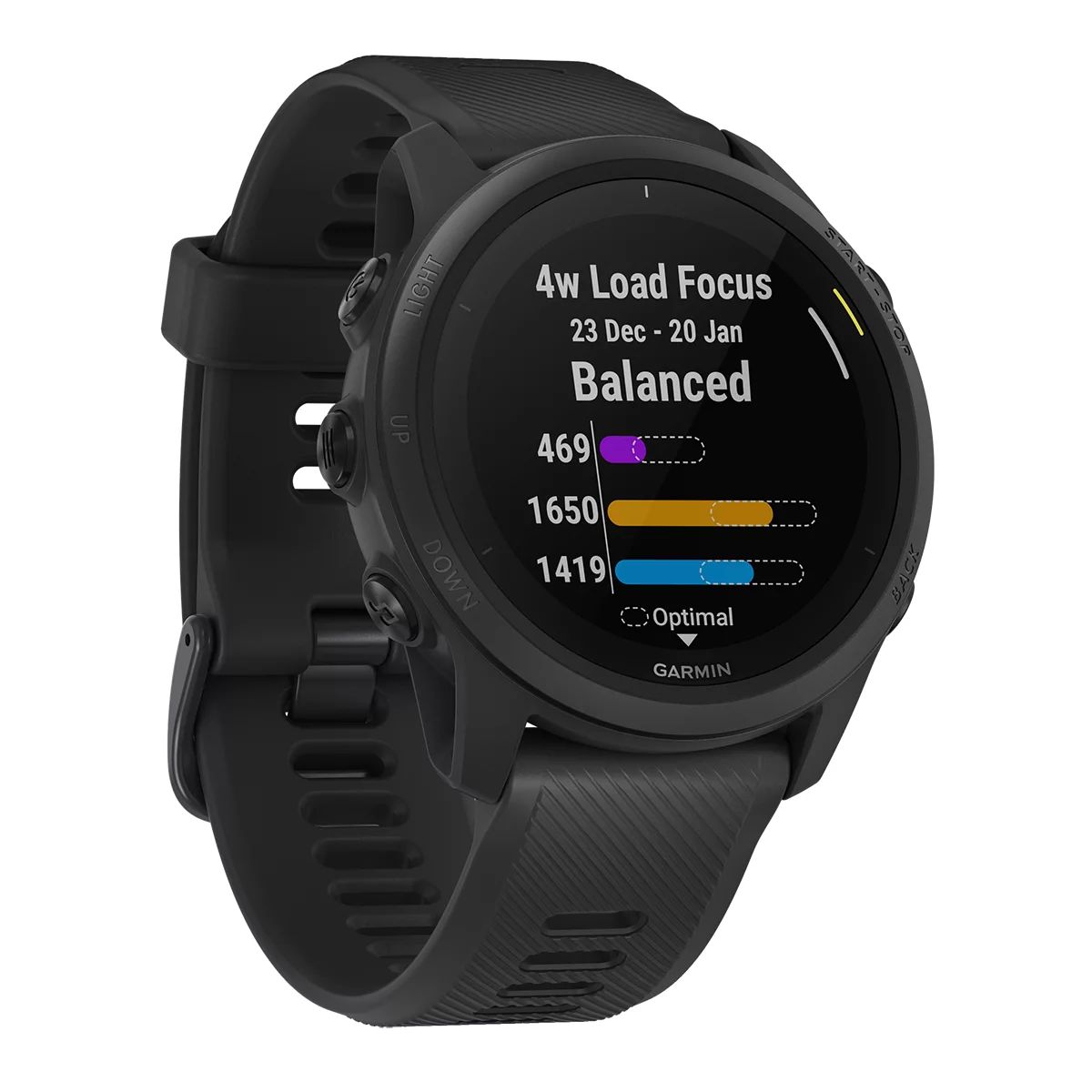 Garmin Forerunner 745 Fitness Watch Front_Angled_Right