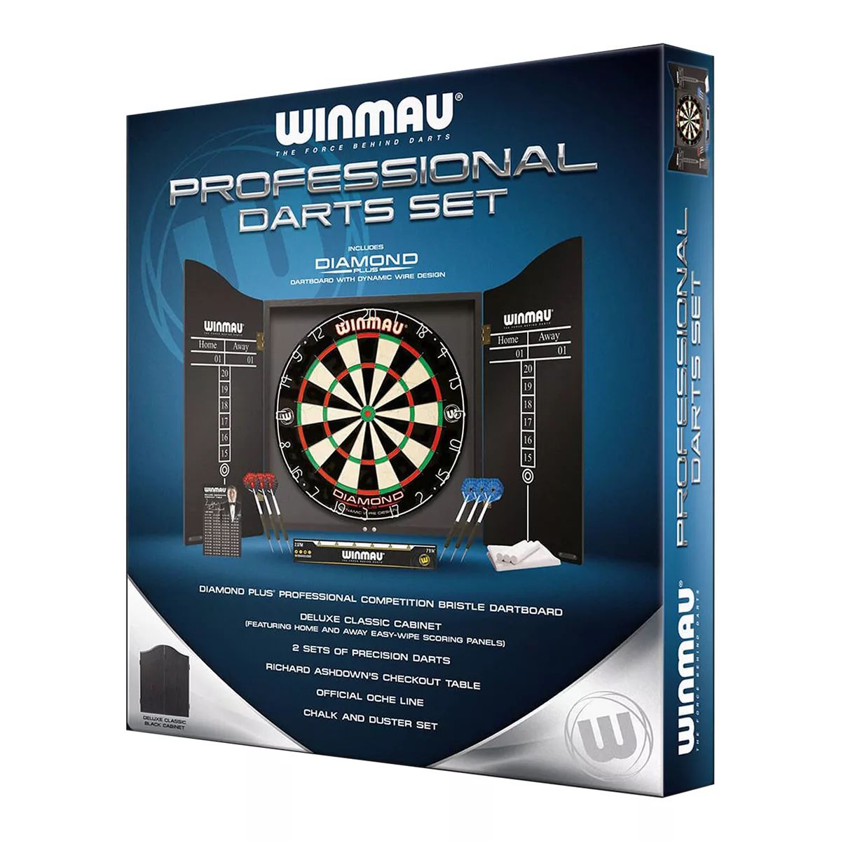 Winmau Professional Darts Cabinet Set Front_Angled_Left