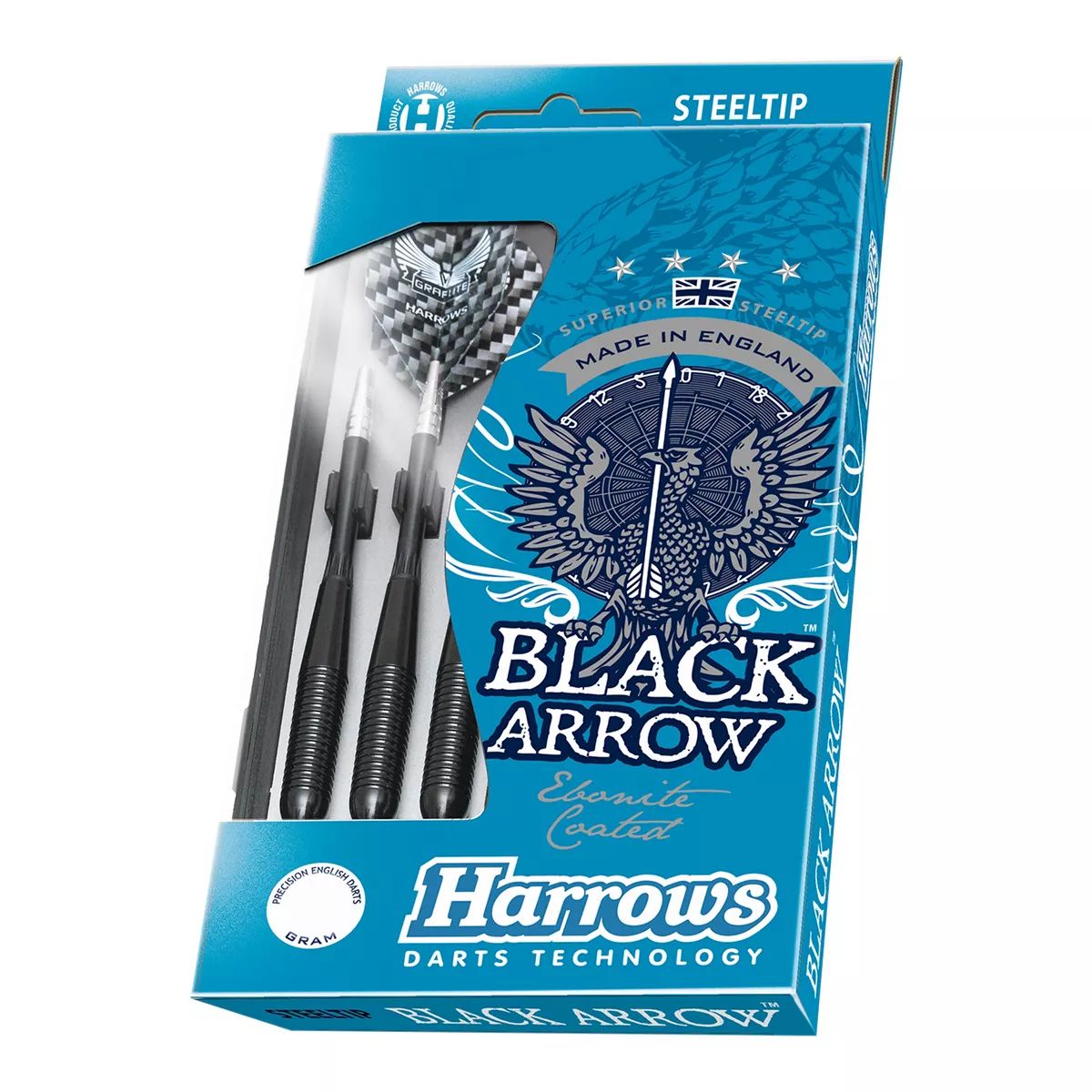 Harrows Black Arrow Brass Darts - 3 Pack