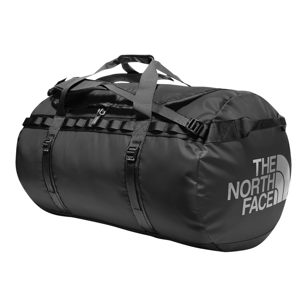 The North Face Base Camp 135L X-Large Duffel Bag - TNF Black Front_Angled_Left