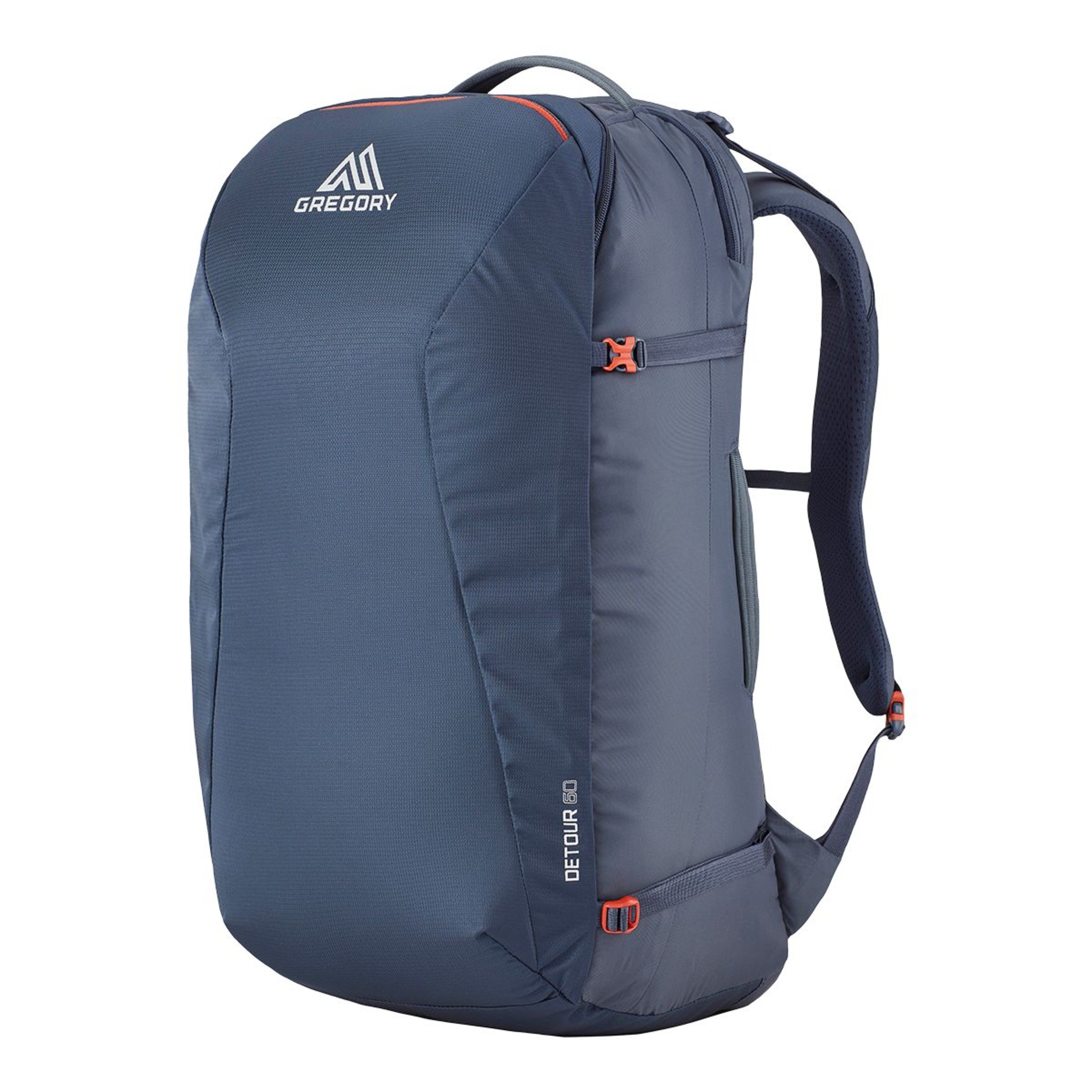 Gregory Detour 60 Backpack Front_Three_Fourths_Angled_Left