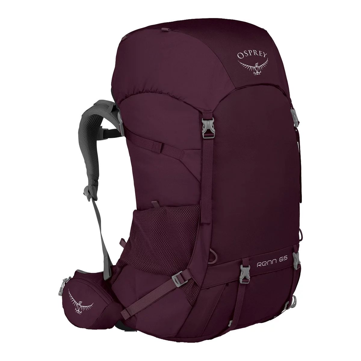Osprey Renn Women's 65 L Backpack - Aurora Purple Front_Angled_Right