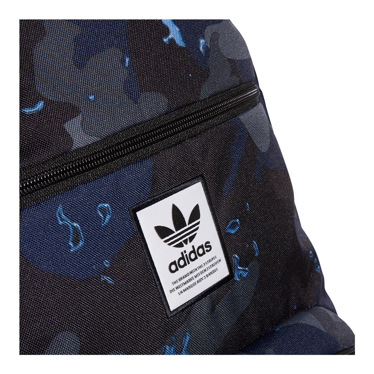 Adidas Unisex Originals National II School Backpack, Laptop Sleeve CloseUp