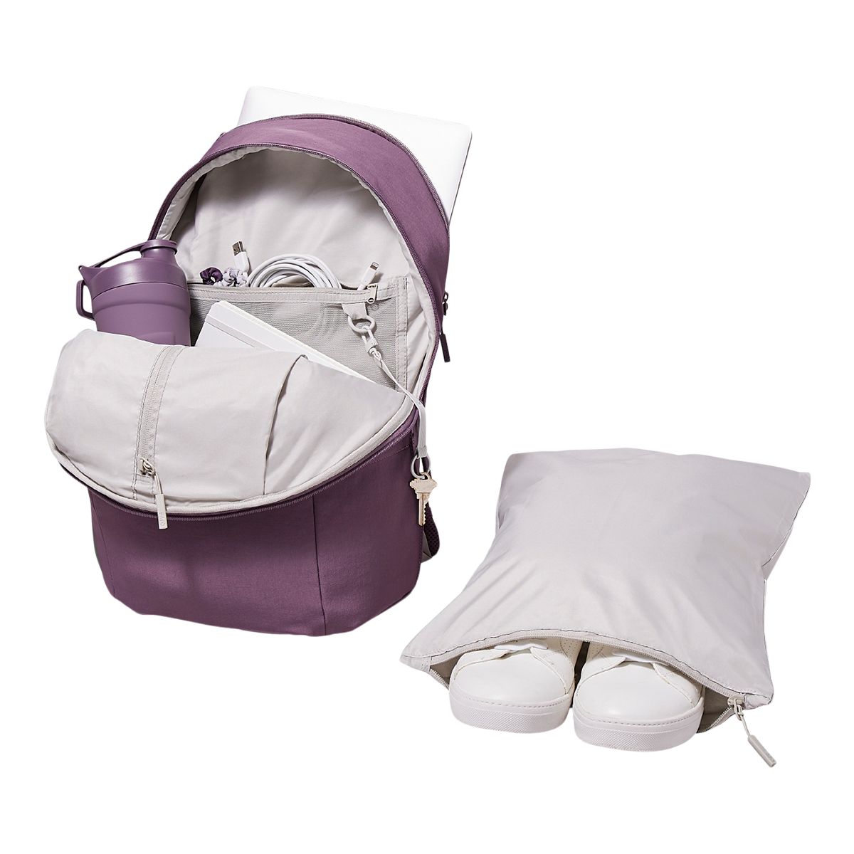 Fwd Unisex Pleated School/Gym Backpack, 24 L, Laptop Sleeve