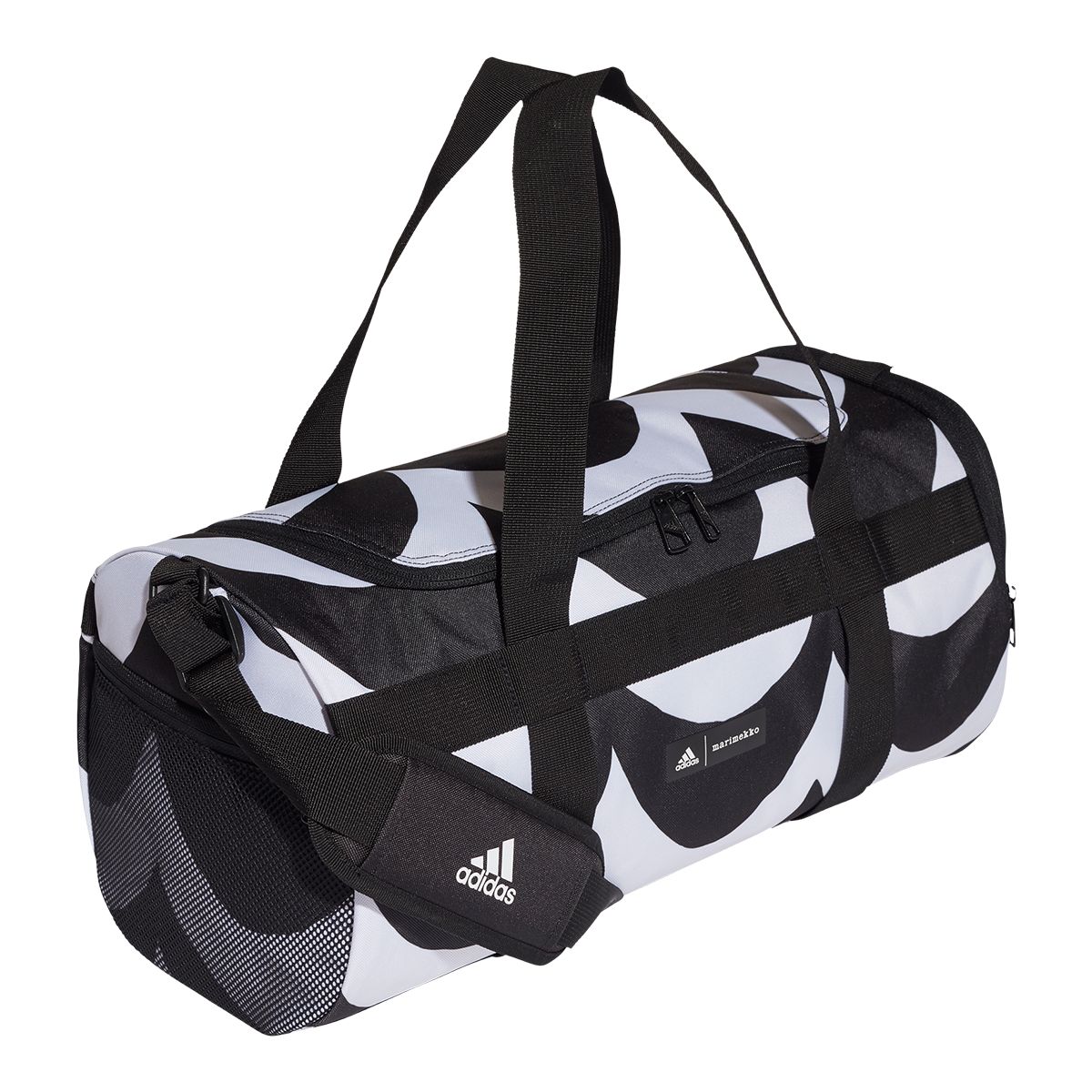 adidas Women's Marimekko Barrel Duffel Bag Front_Angled_Right