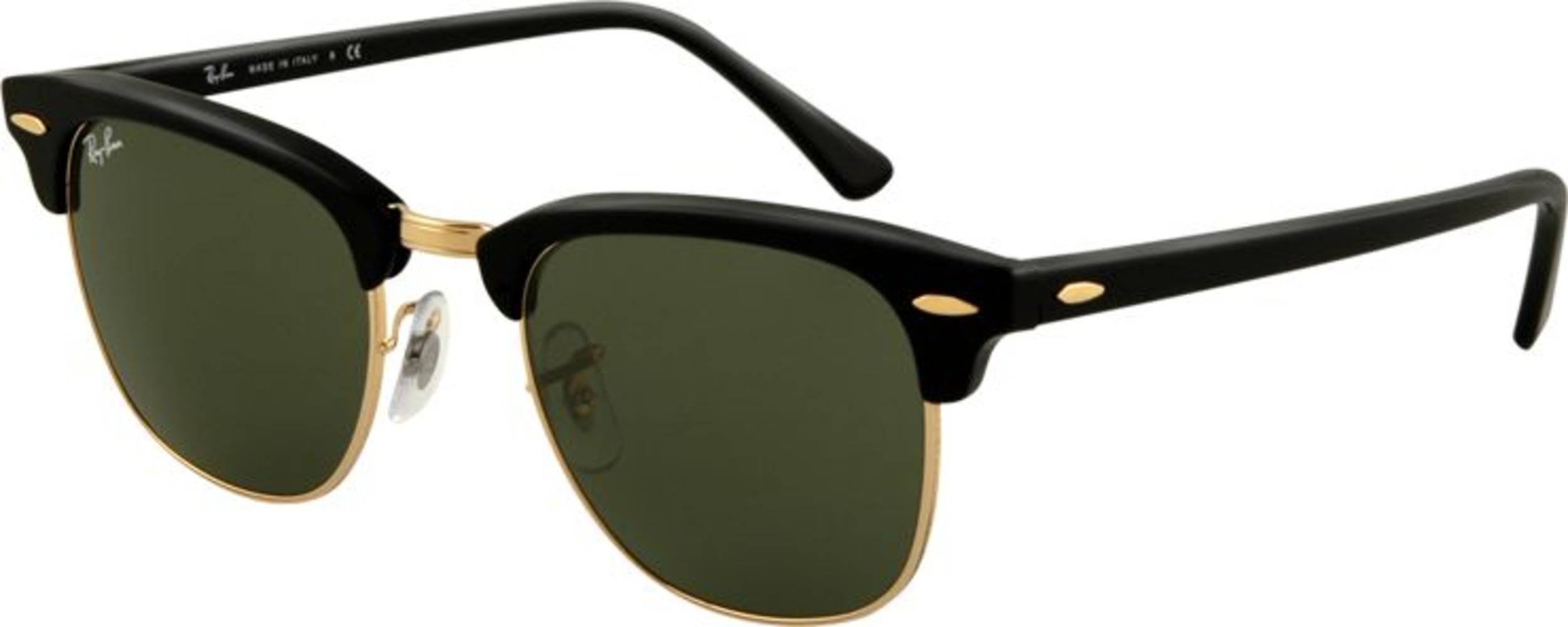 Ray-Ban Unisex Clubmaster Browline Sunglasses Front_Angled_Left