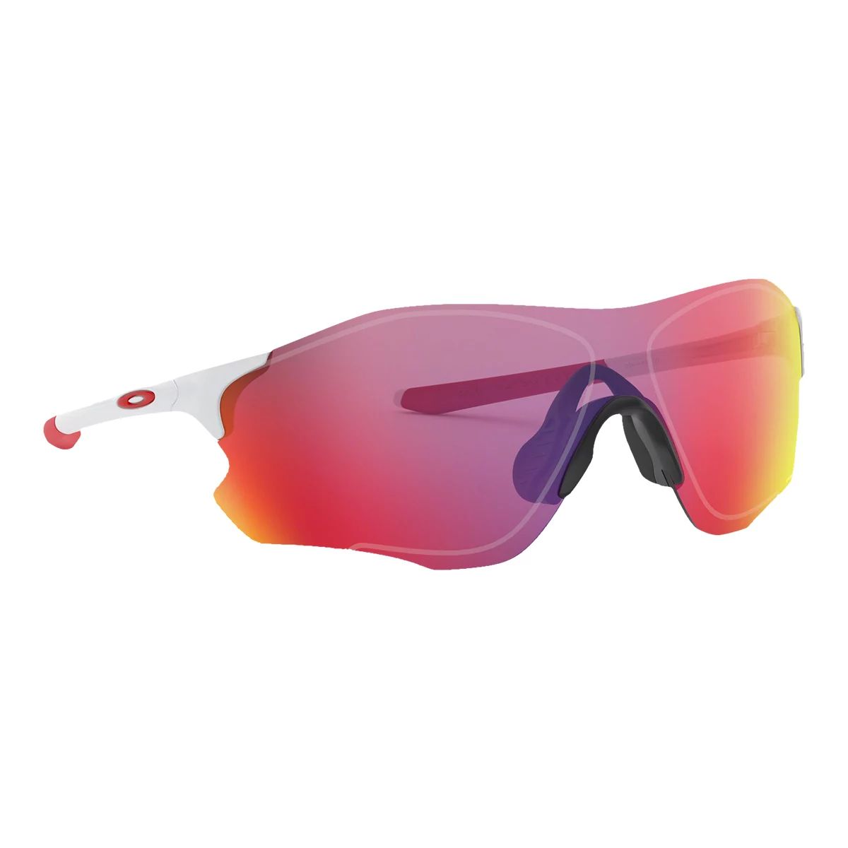 Oakley Evzero Path Mt White W/Prizmroad Front_Angled_Right