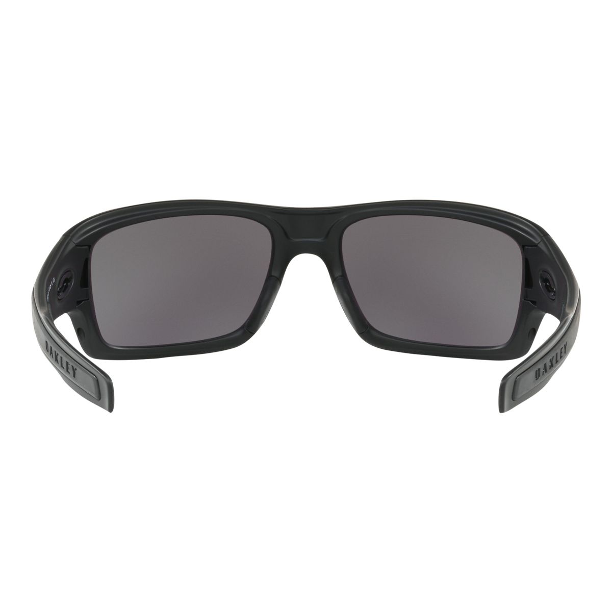 Oakley Turbine Xs Sunglasses- Matte Black with Warm Grey Lenses Back_Flat