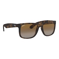 Ray Ban Unisex Justin Square Sunglasses Front_Three_Fourths_Angled_Right