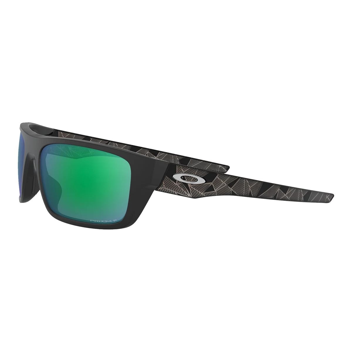Oakley Men's/Women's Drop Point Rectangular Sunglasses, Polarized Front_Angled_Left
