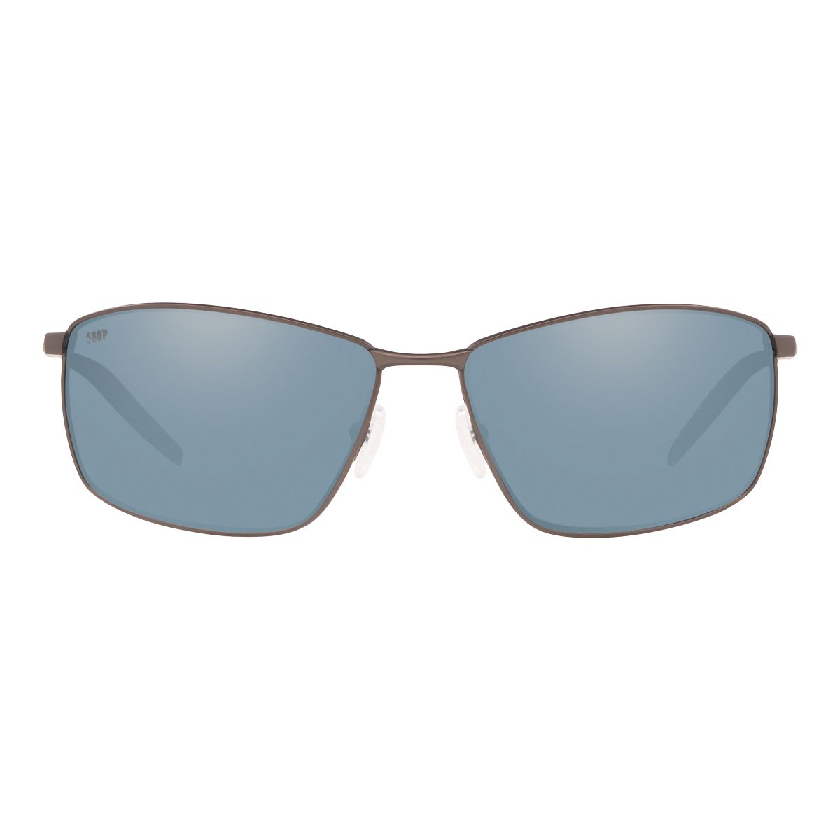 Costa Del Mar Turret 6009 Sunglasses 600909 - 247 Matte Dark Gunmetal - Gray Silver Mirror 580p Men