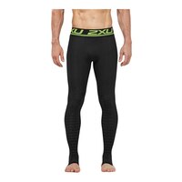 2XU Men's Power Recharge Recovery Tights Front_Flat