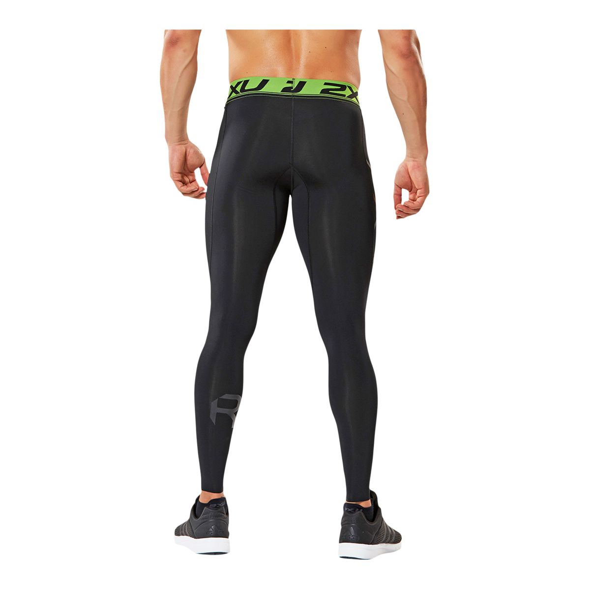 Under Armour Mens Recovery Compression Tights (Black/Metallic Silver)