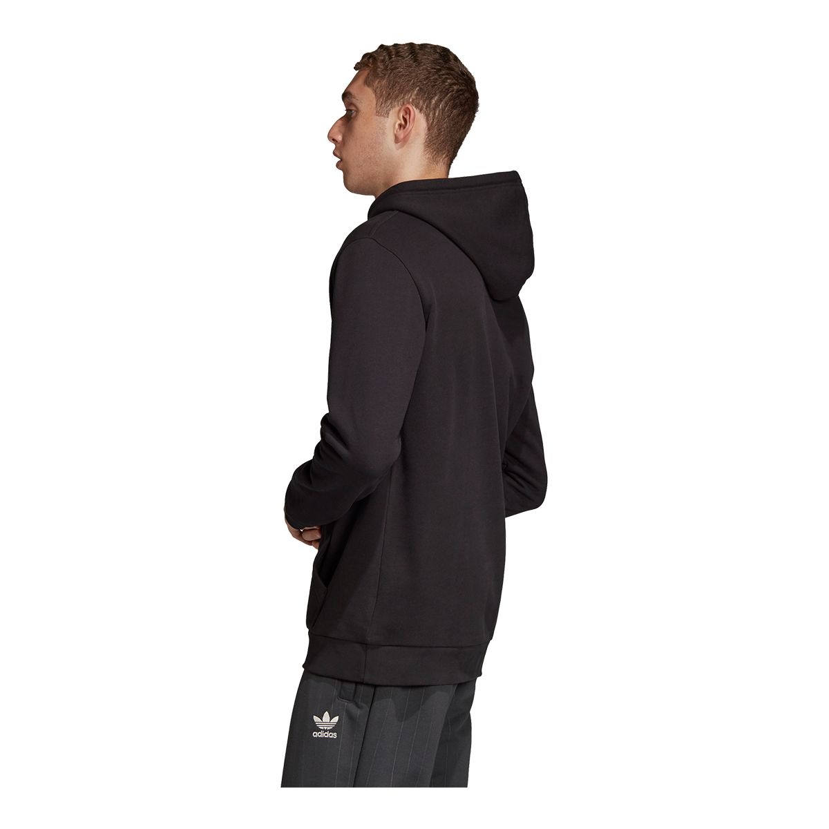 adidas Originals Men's Trefoil Warm Up Hoodie, Pullover, Cotton, Drawstring