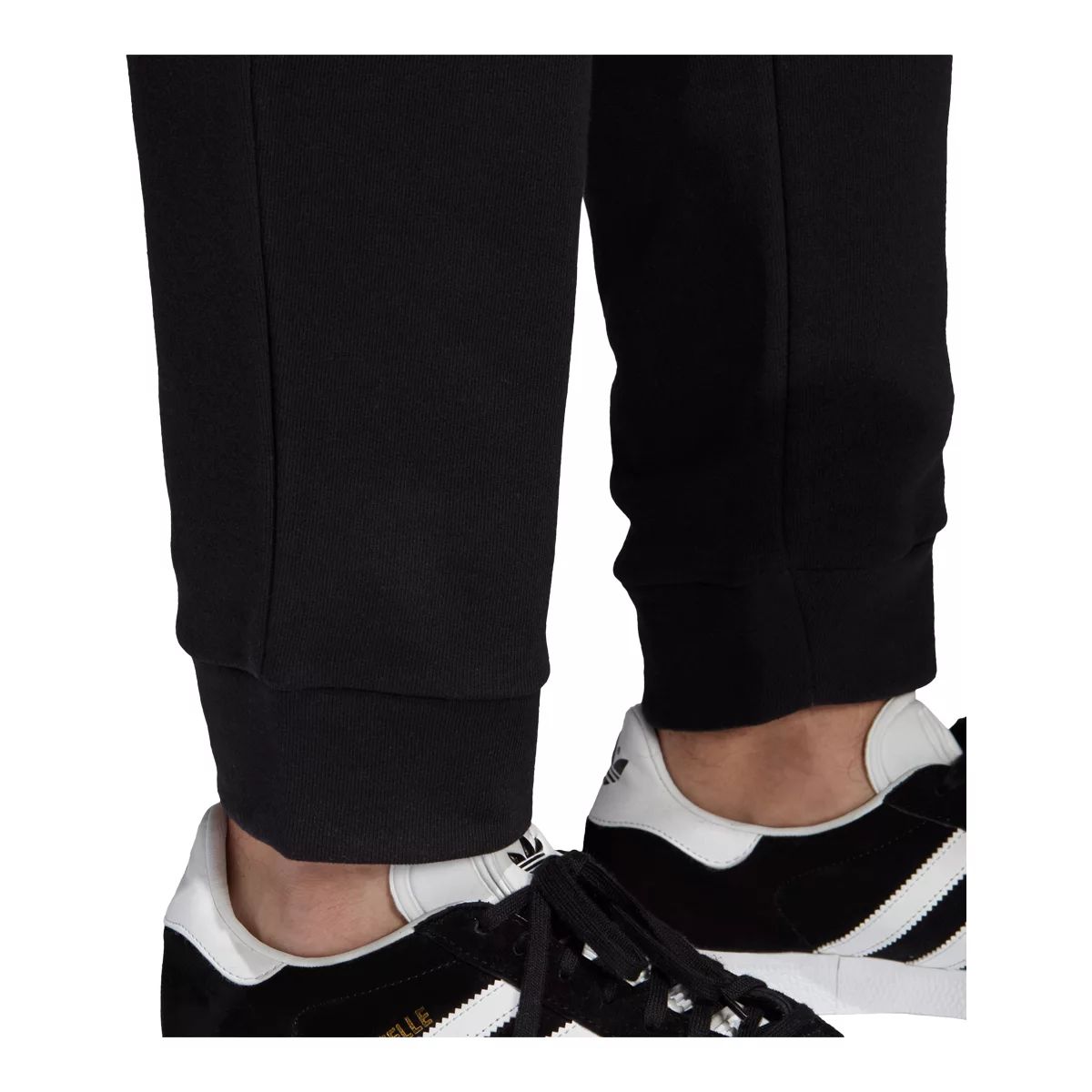 adidas Men's Trefoil Track Pants, Fleece, Workout, Gym, Athletic, Tapered, Cuffed