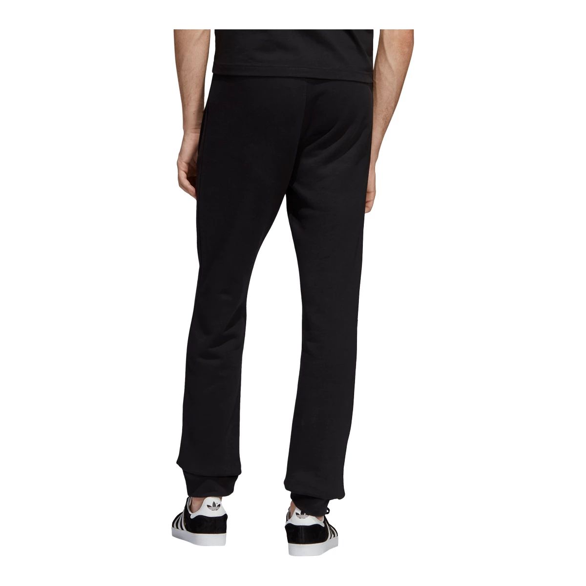 adidas Men's Trefoil Track Pants, Fleece, Workout, Gym, Athletic, Tapered, Cuffed