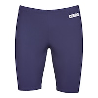 Arena Men's Solid Swim Jammer, Quick-Dry, Chlorine-Resistant Front_Flat
