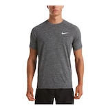 Nike Men's Heather Hydroguard Short Sleeve Front_Flat